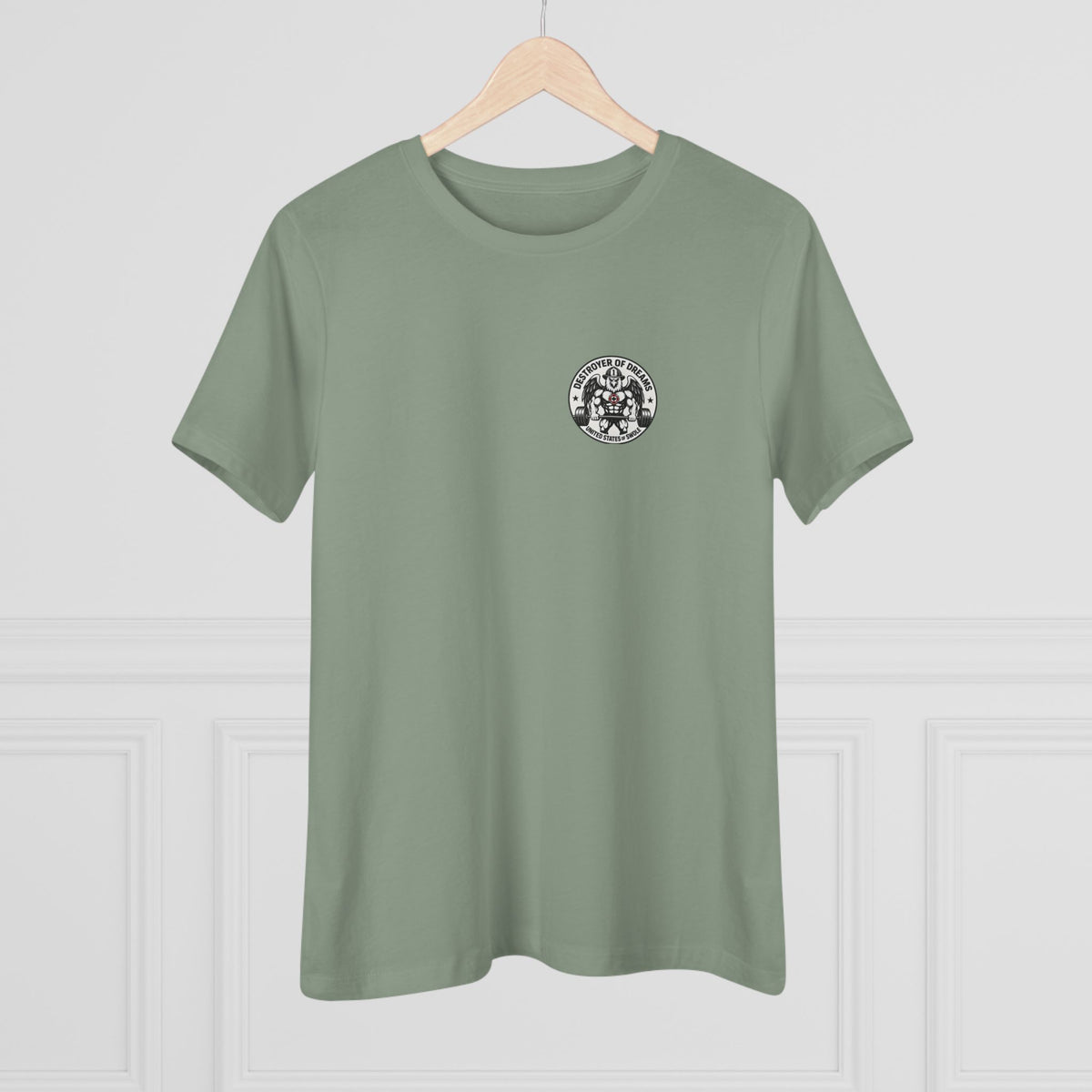 Thin Red Line women's tee - funny gym shirt by DoD Fitness