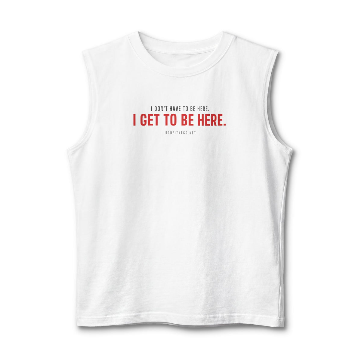 Have Get stringer tank in White - funny gym tank by DoD Fitness
