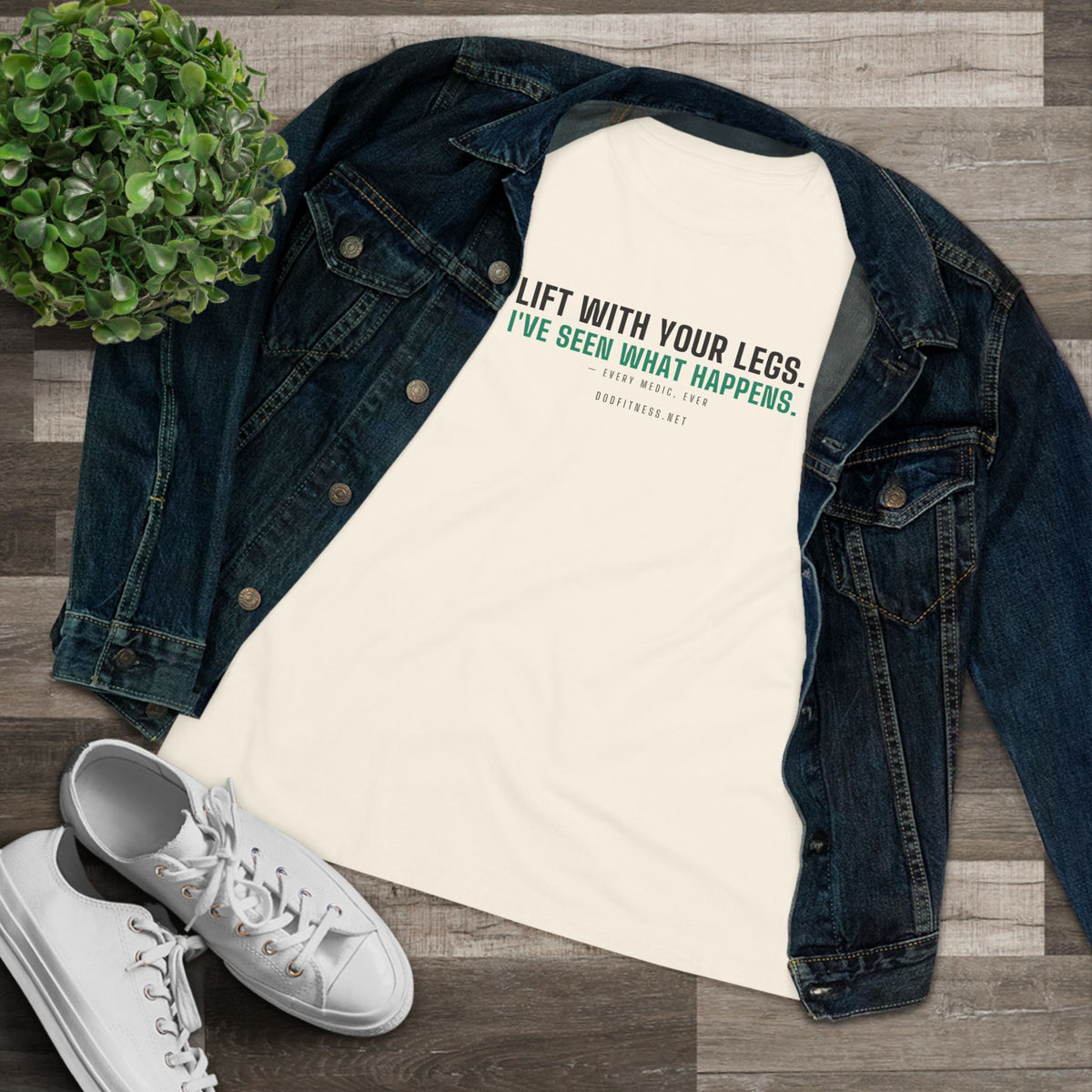 DoD Fitness - Lift With Your Legs Women's Tee