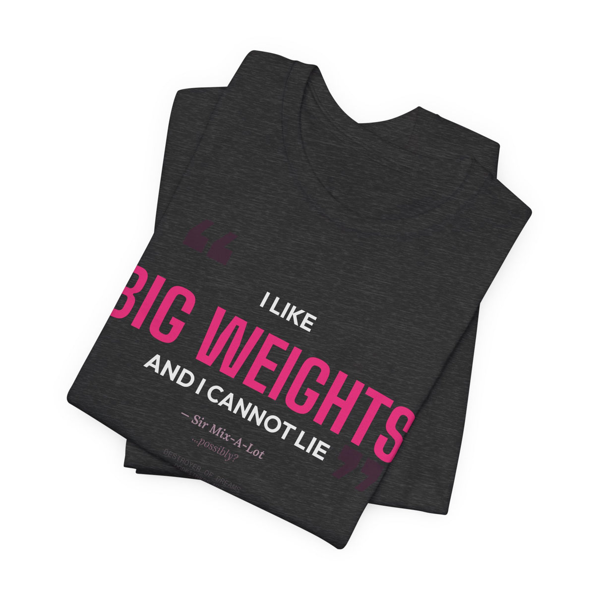 Big Weights men's tee - funny gym shirt by DoD Fitness