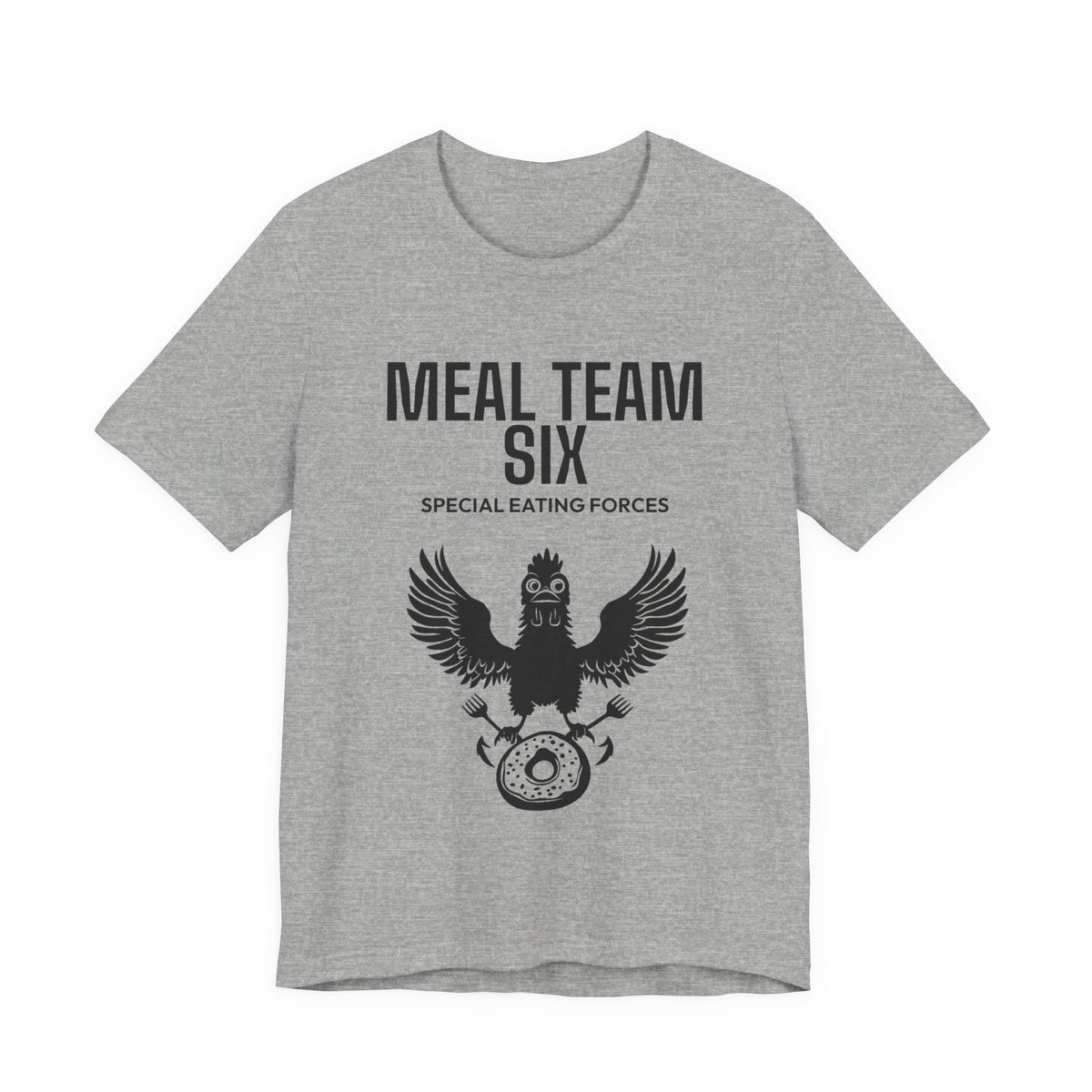 Meal Team Six tee in Athletic Heather - funny gym shirt by DoD Fitness