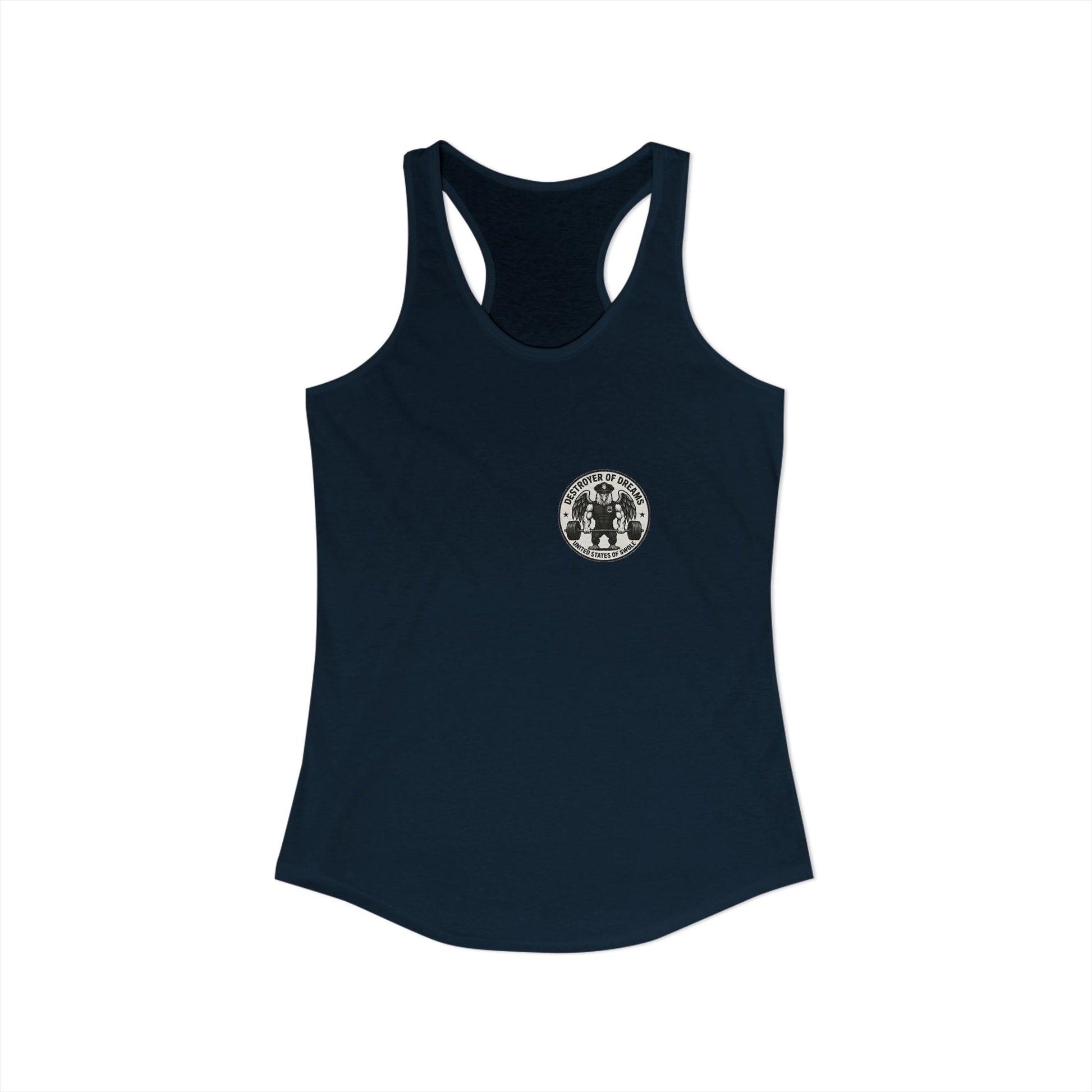 Thin Blue Line women's tank - funny gym shirt by DoD Fitness