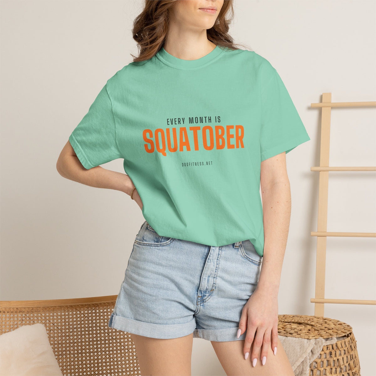 Squatober men's tee - funny gym shirt by DoD Fitness