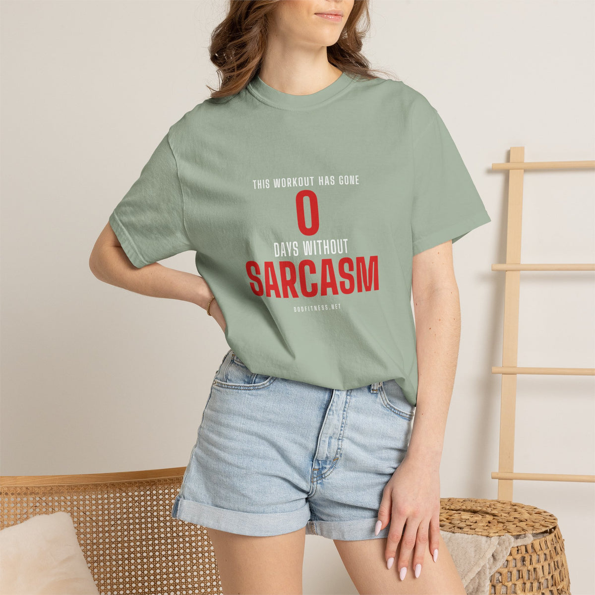 0 Days Sarcasm men's tee - funny gym shirt by DoD Fitness