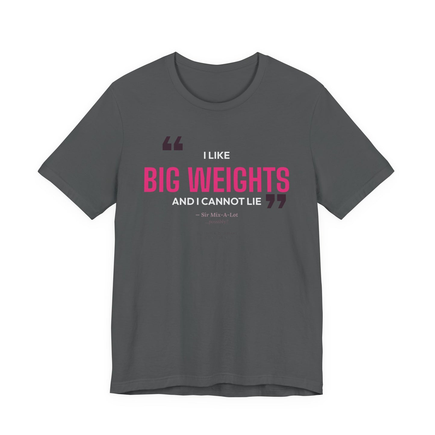 Big Weights men's tee - funny gym shirt by DoD Fitness