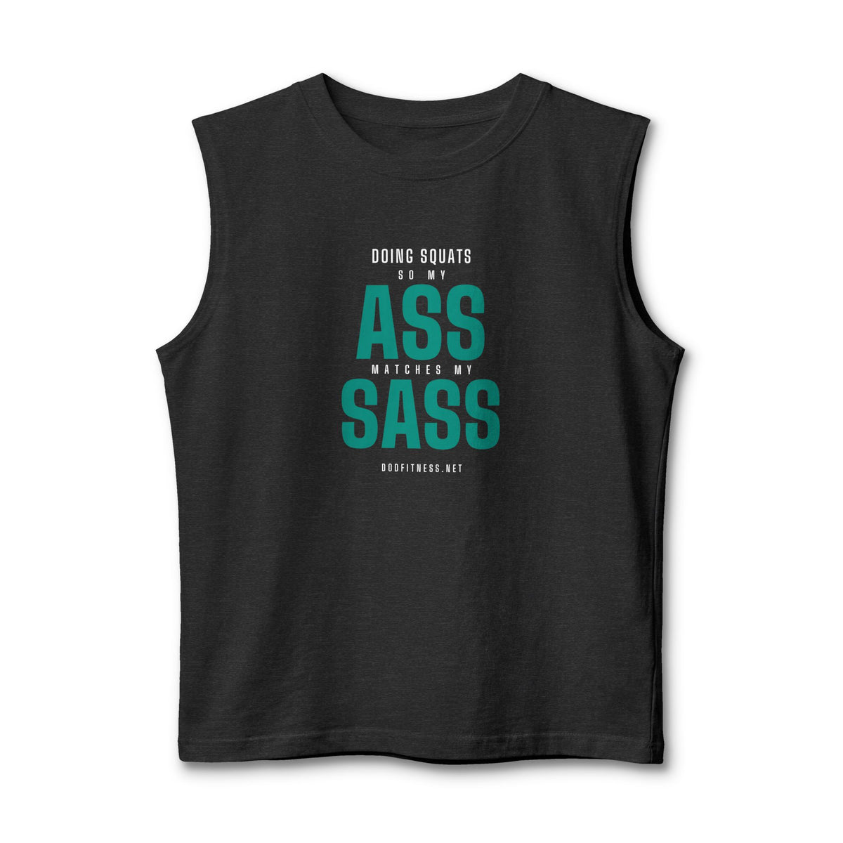 Ass Sass stringer tank - funny gym tank by DoD Fitness
