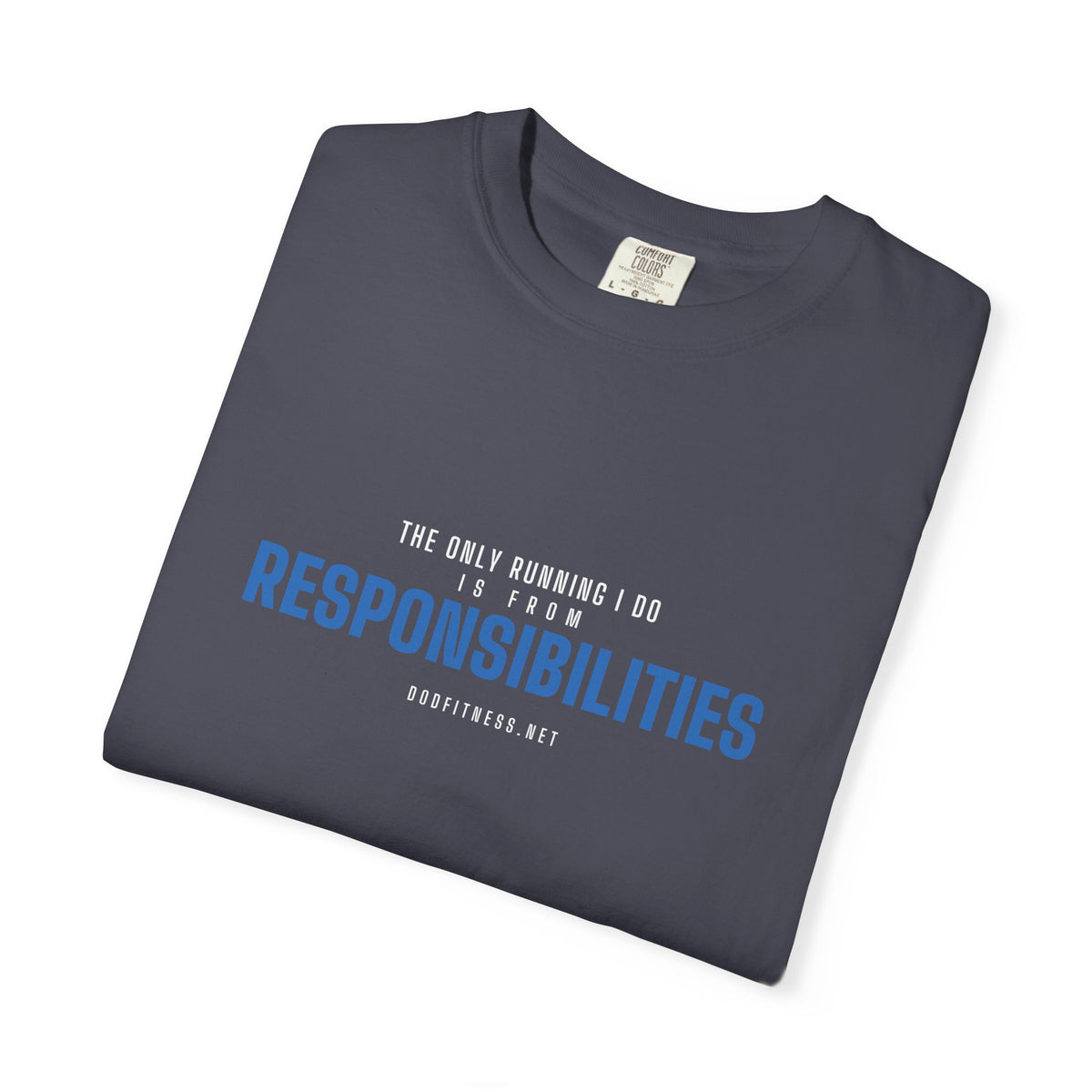 DoD Fitness - Running From Responsibilities Men's Tee