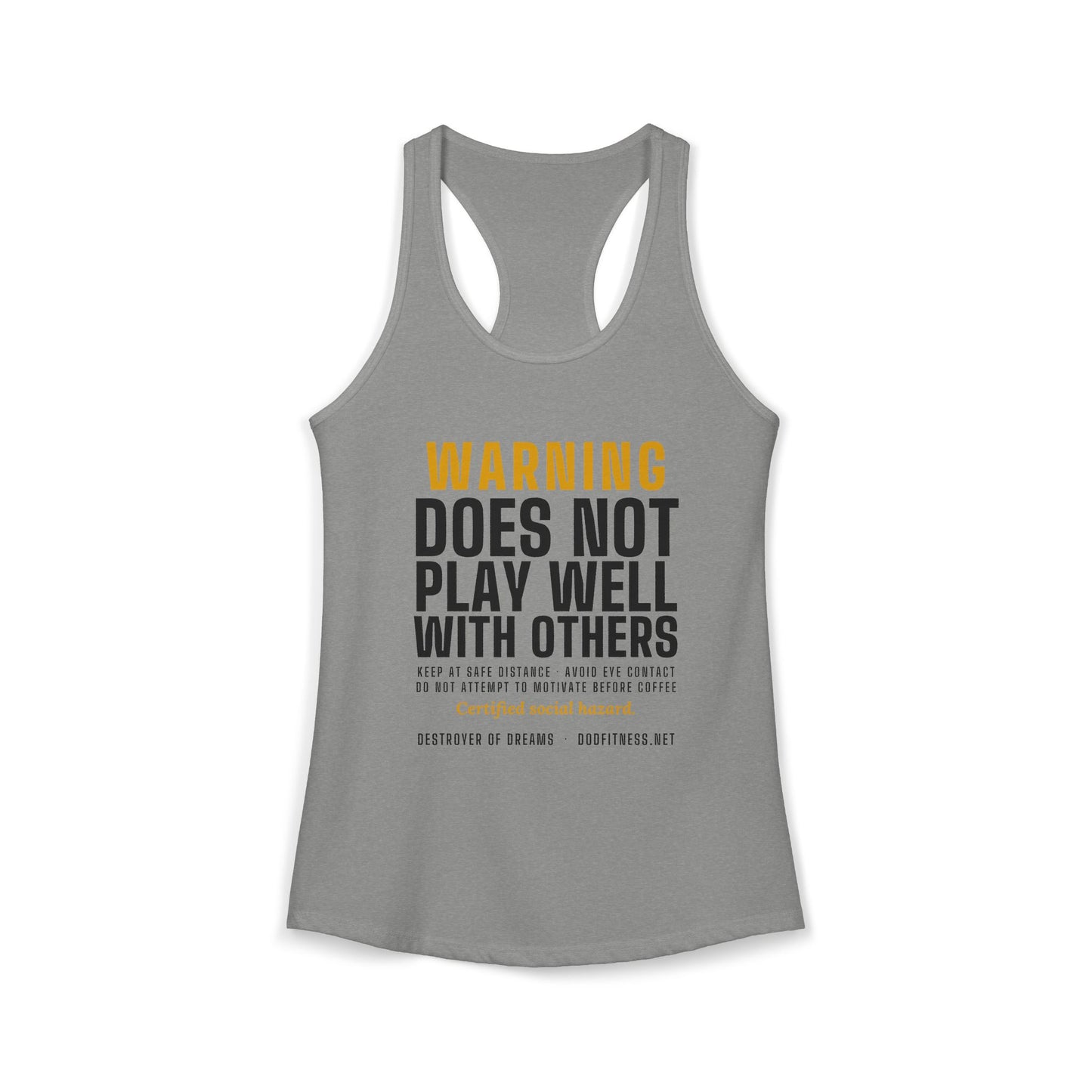 DoD Fitness - Warning Label Women's Tank