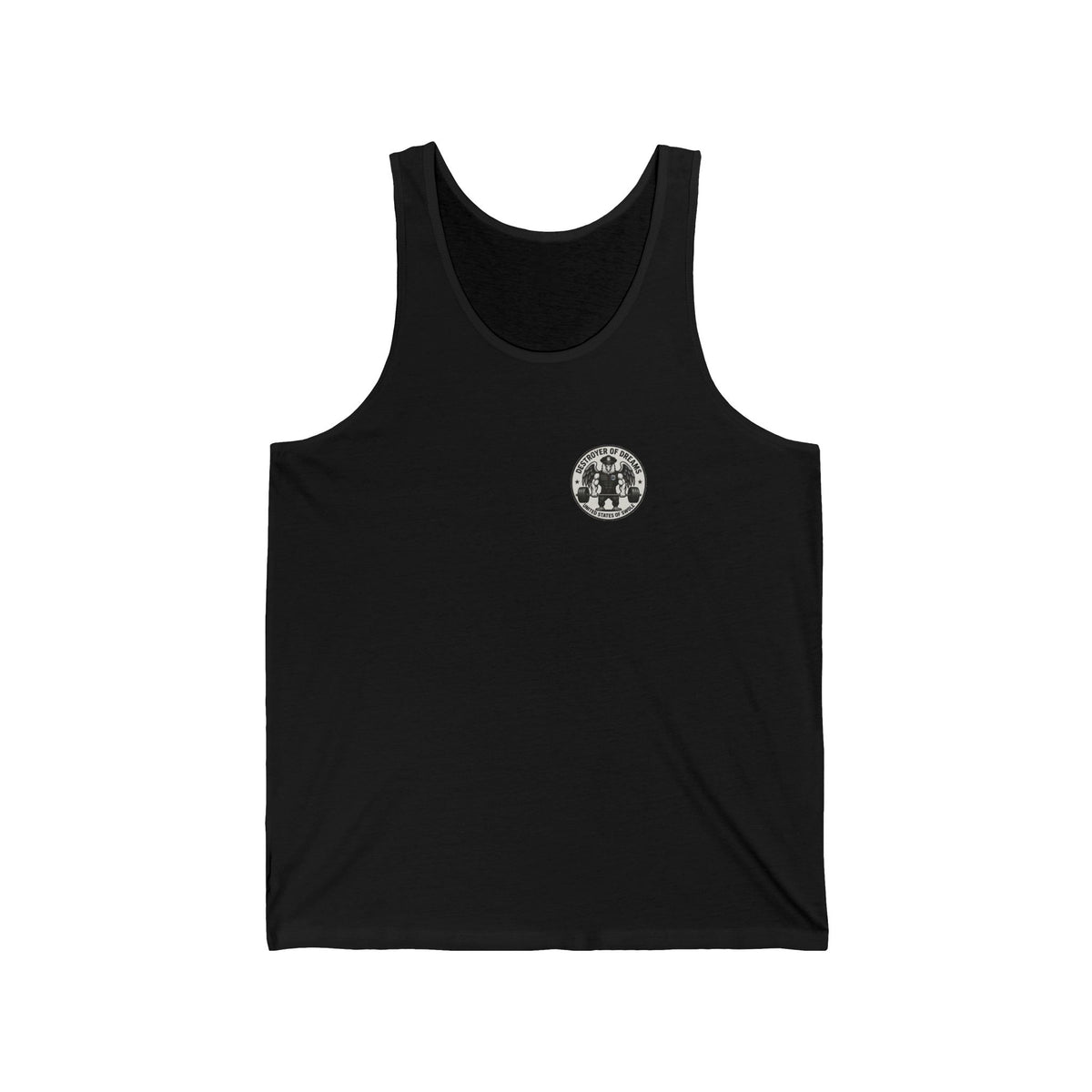 Thin Blue Line men's tank in Black - funny gym shirt by DoD Fitness