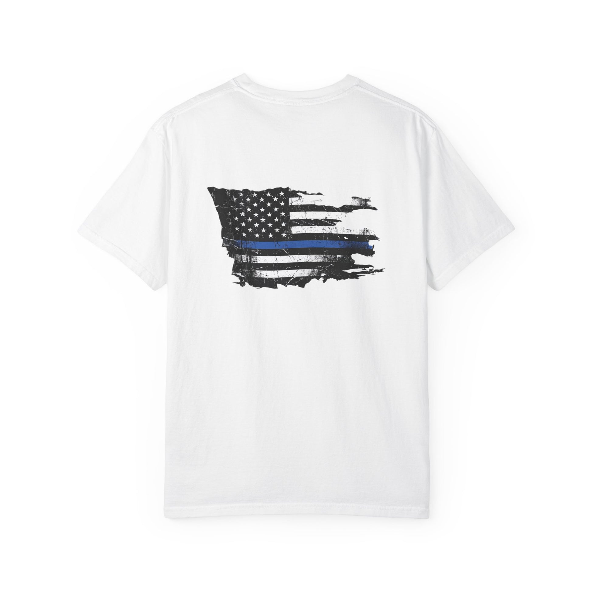Thin Blue Line men's tee - funny gym shirt by DoD Fitness