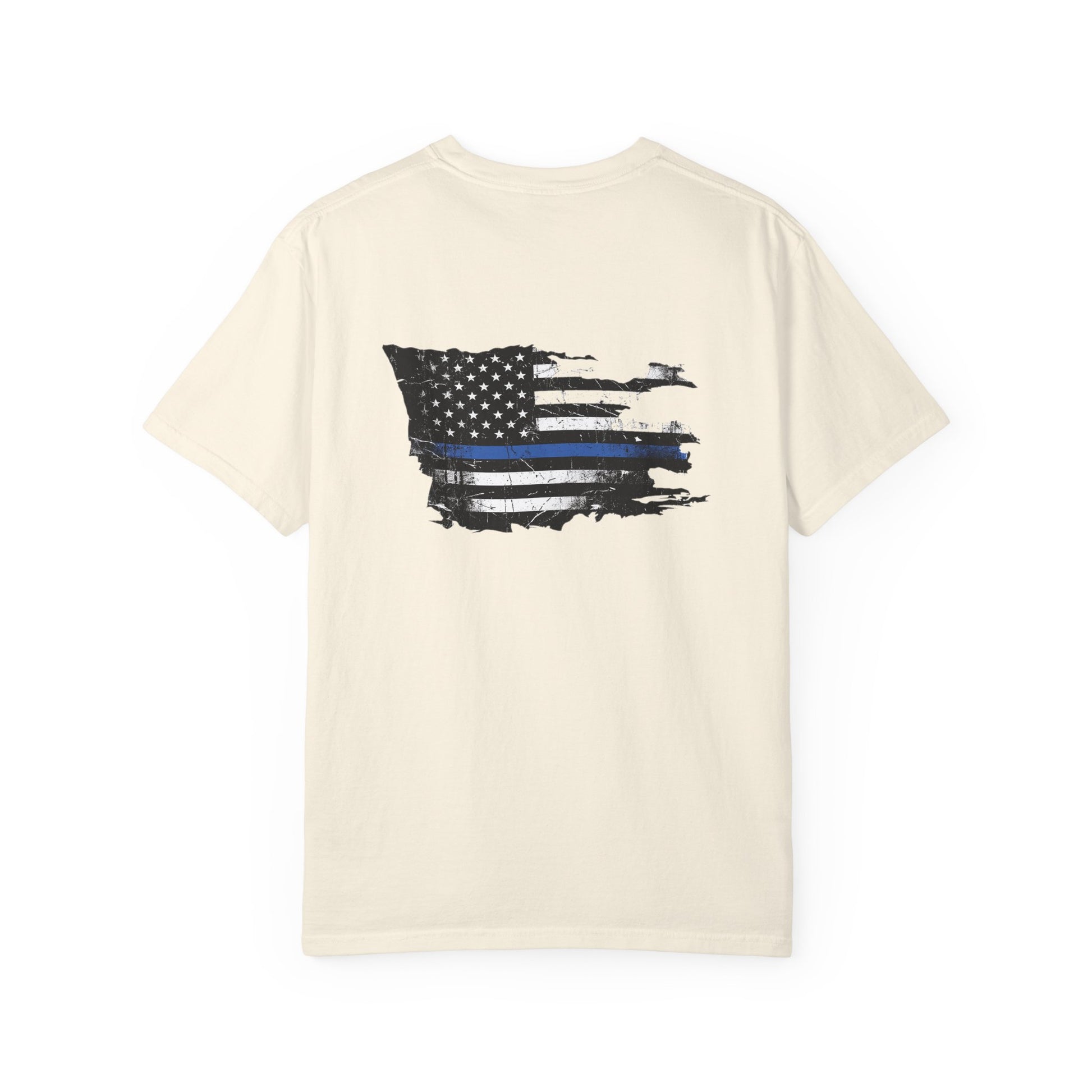 Thin Blue Line men's tee - funny gym shirt by DoD Fitness