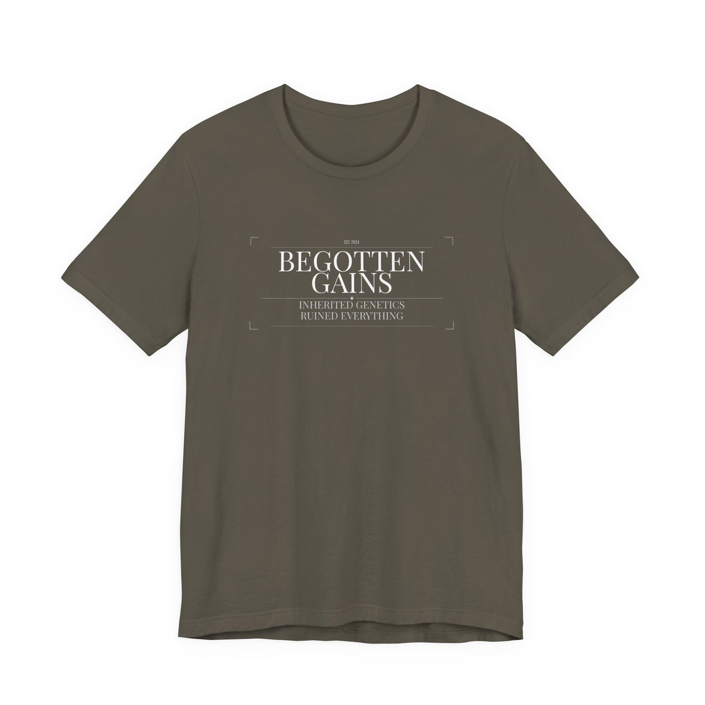 Begotten Gains - Iron Devotion men's tee - funny gym shirt by DoD Fitness