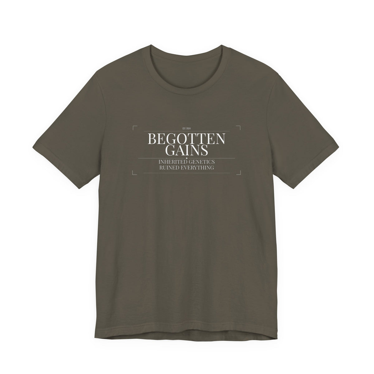 Begotten Gains - Iron Devotion men's tee - funny gym shirt by DoD Fitness