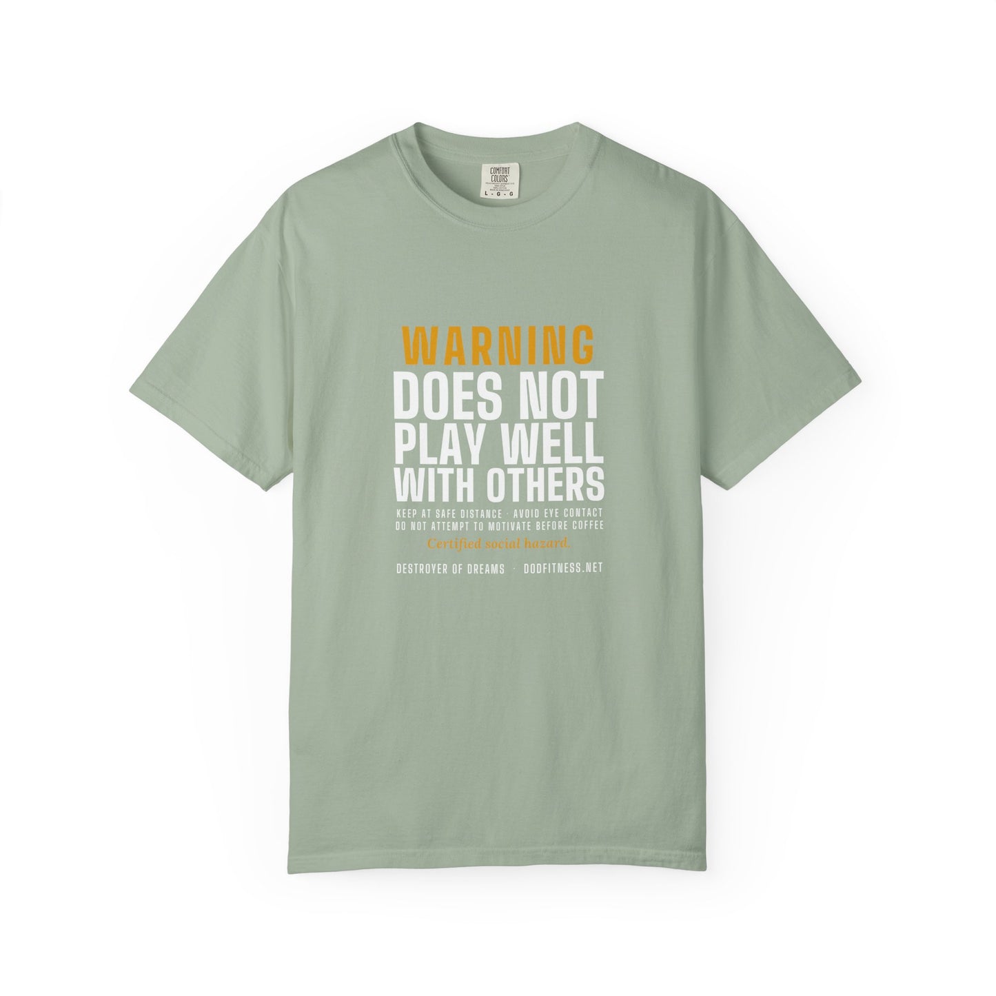 DoD Fitness - Warning Label Men's Tee