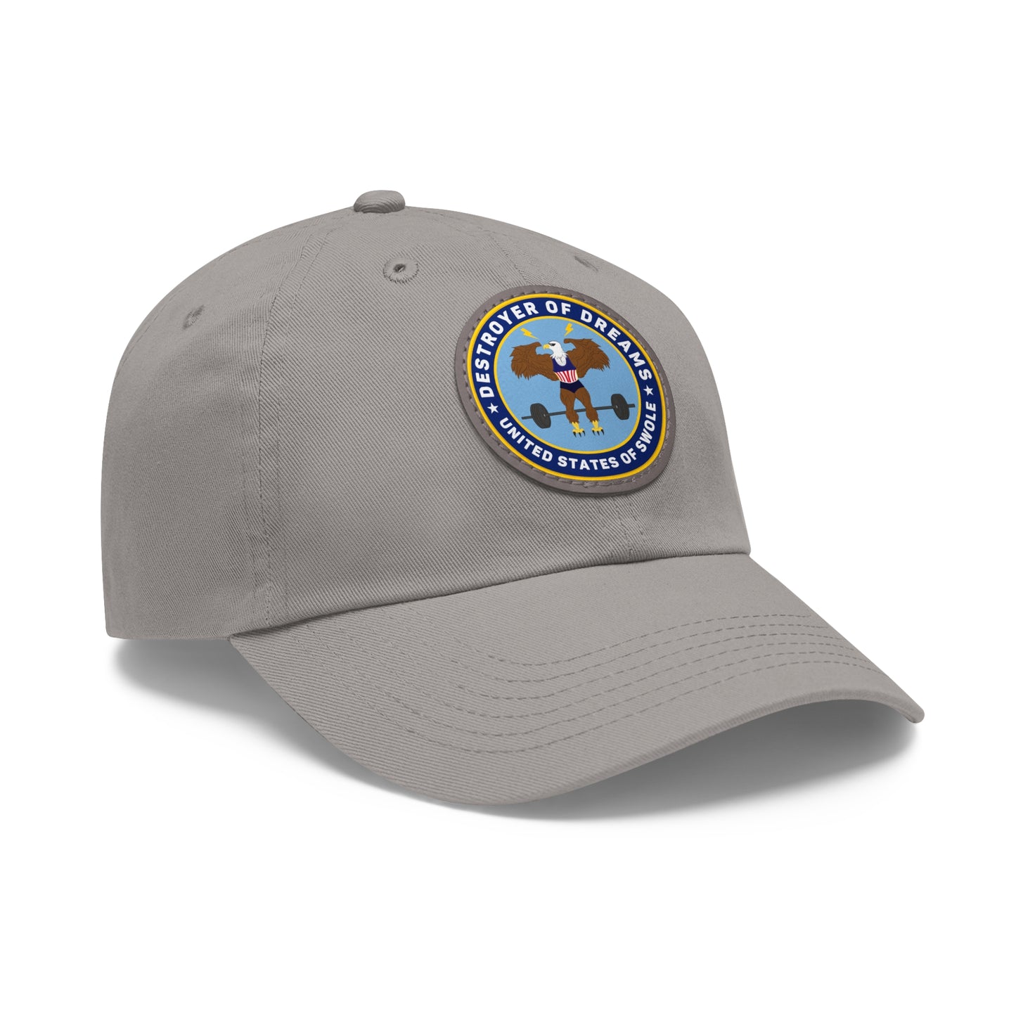 DOD Dad Hat with Leather Patch (Round)