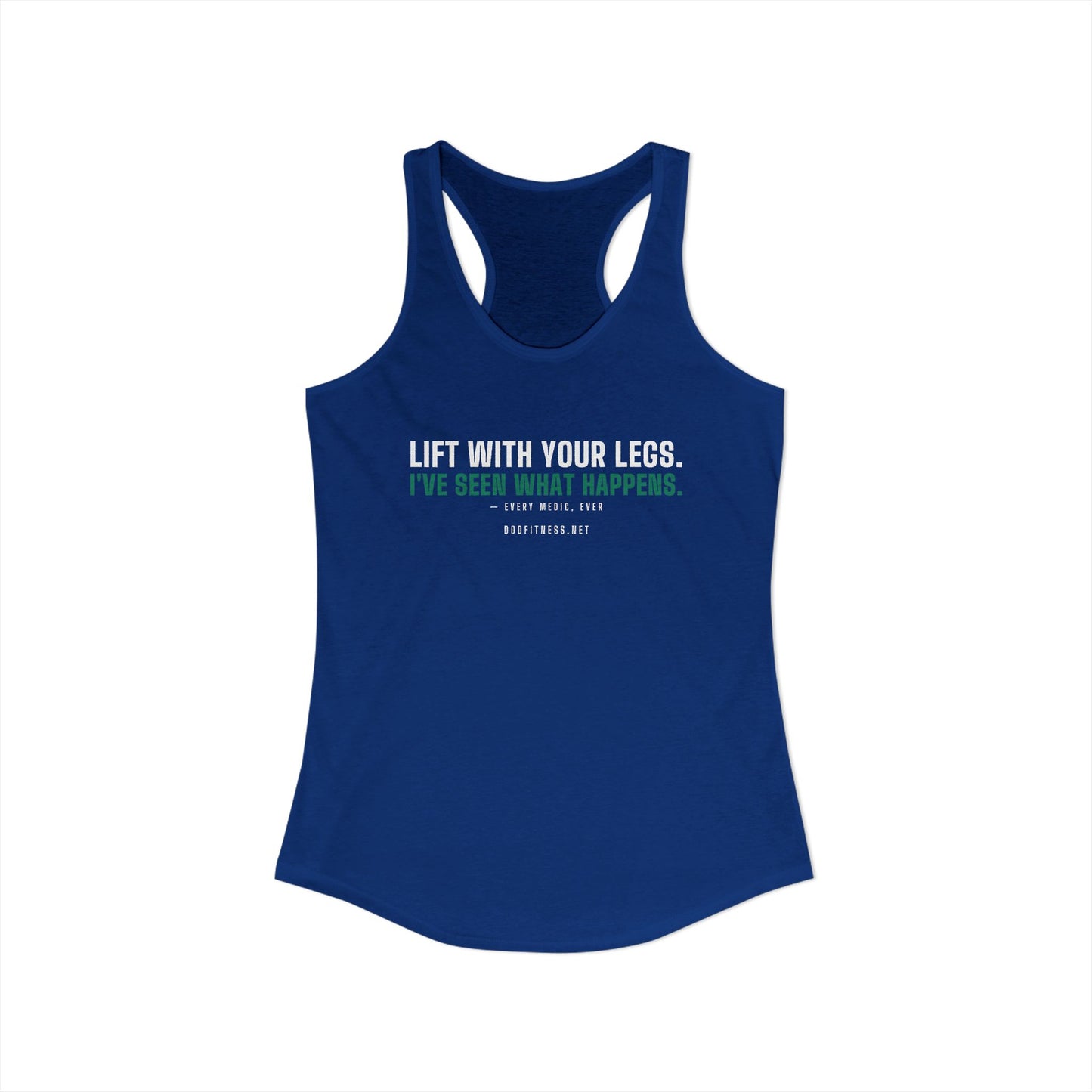 DoD Fitness - Lift With Your Legs Women's Tank