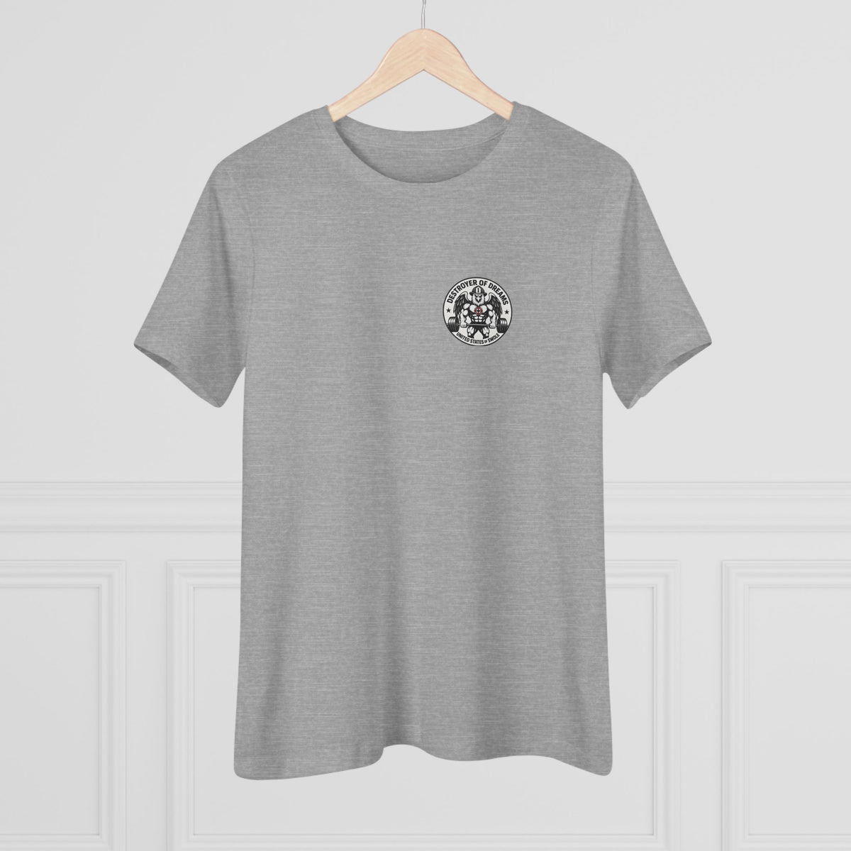 Thin Red Line women's tee - funny gym shirt by DoD Fitness