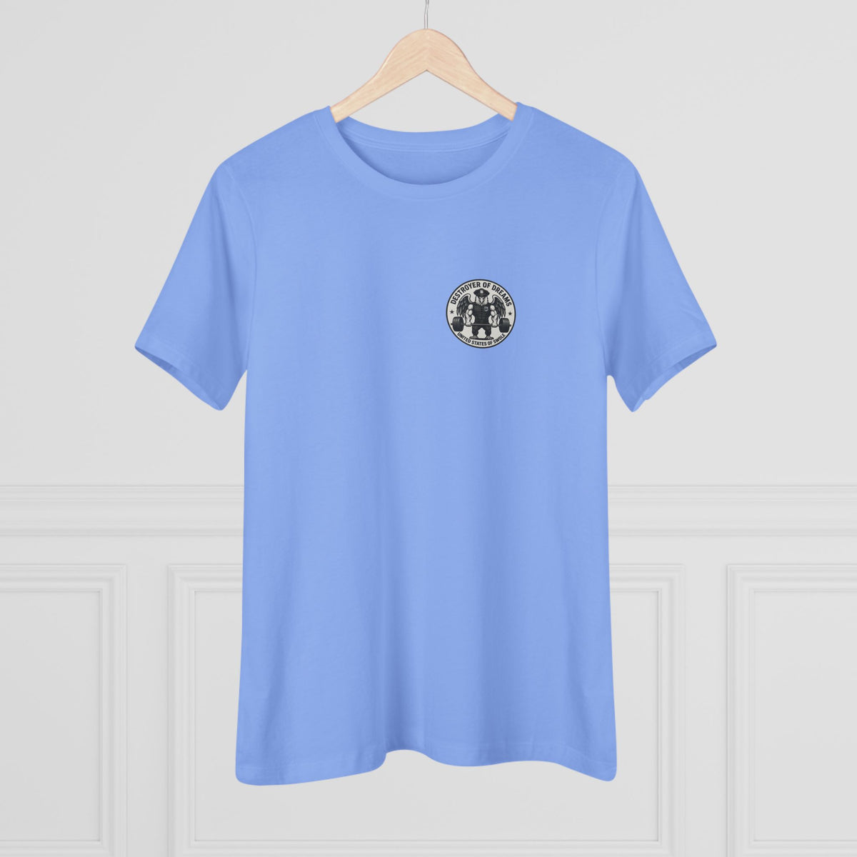 Thin Blue Line women's tee - funny gym shirt by DoD Fitness