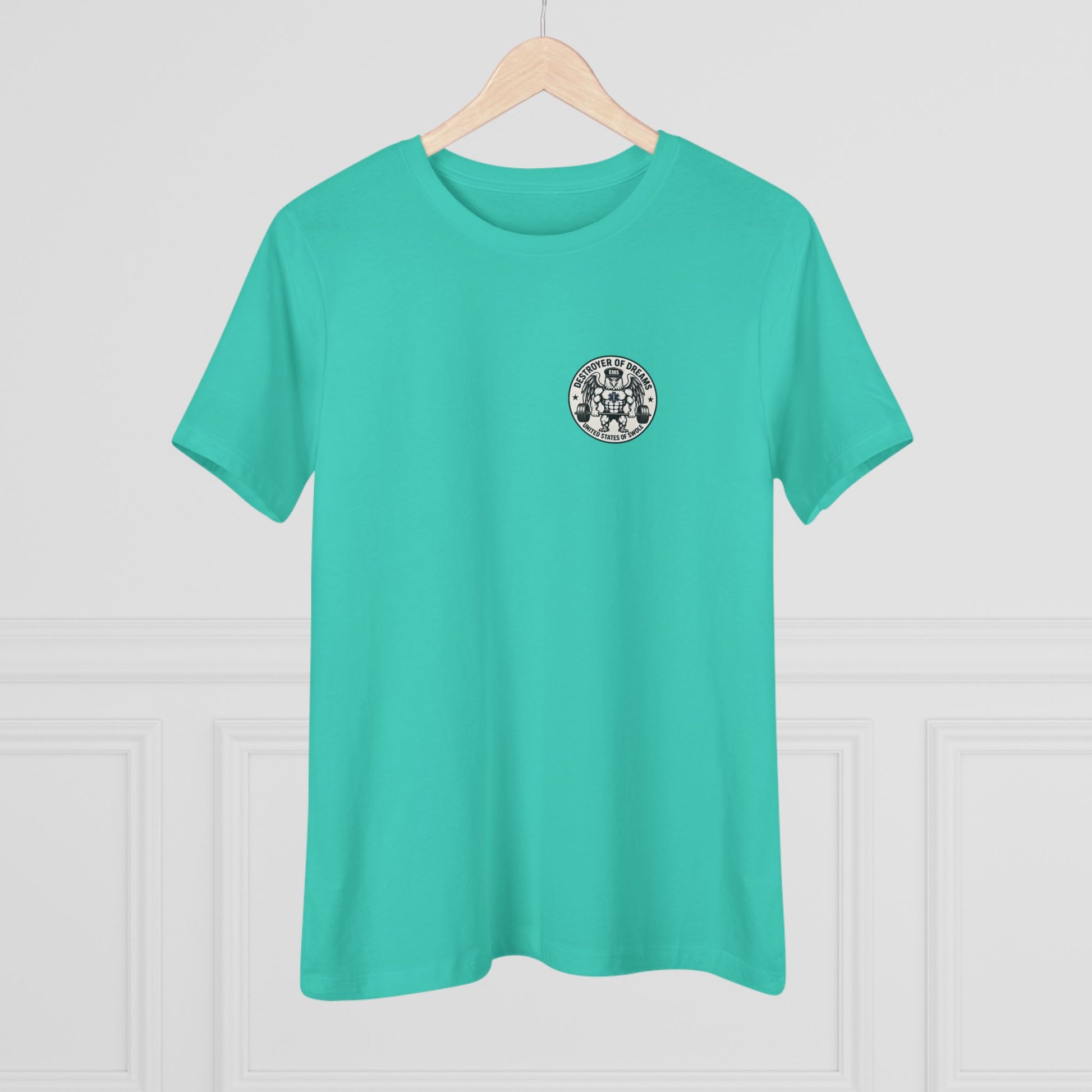 Thin Green Line women's tee - funny gym shirt by DoD Fitness
