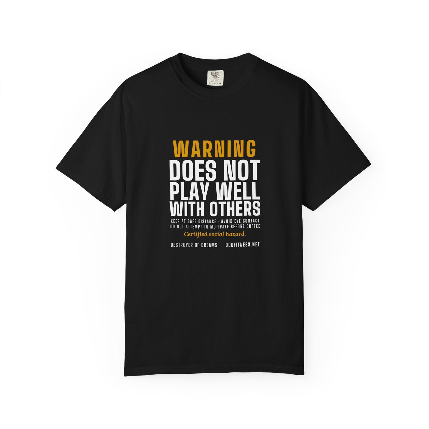 DoD Fitness - Warning Label Men's Tee
