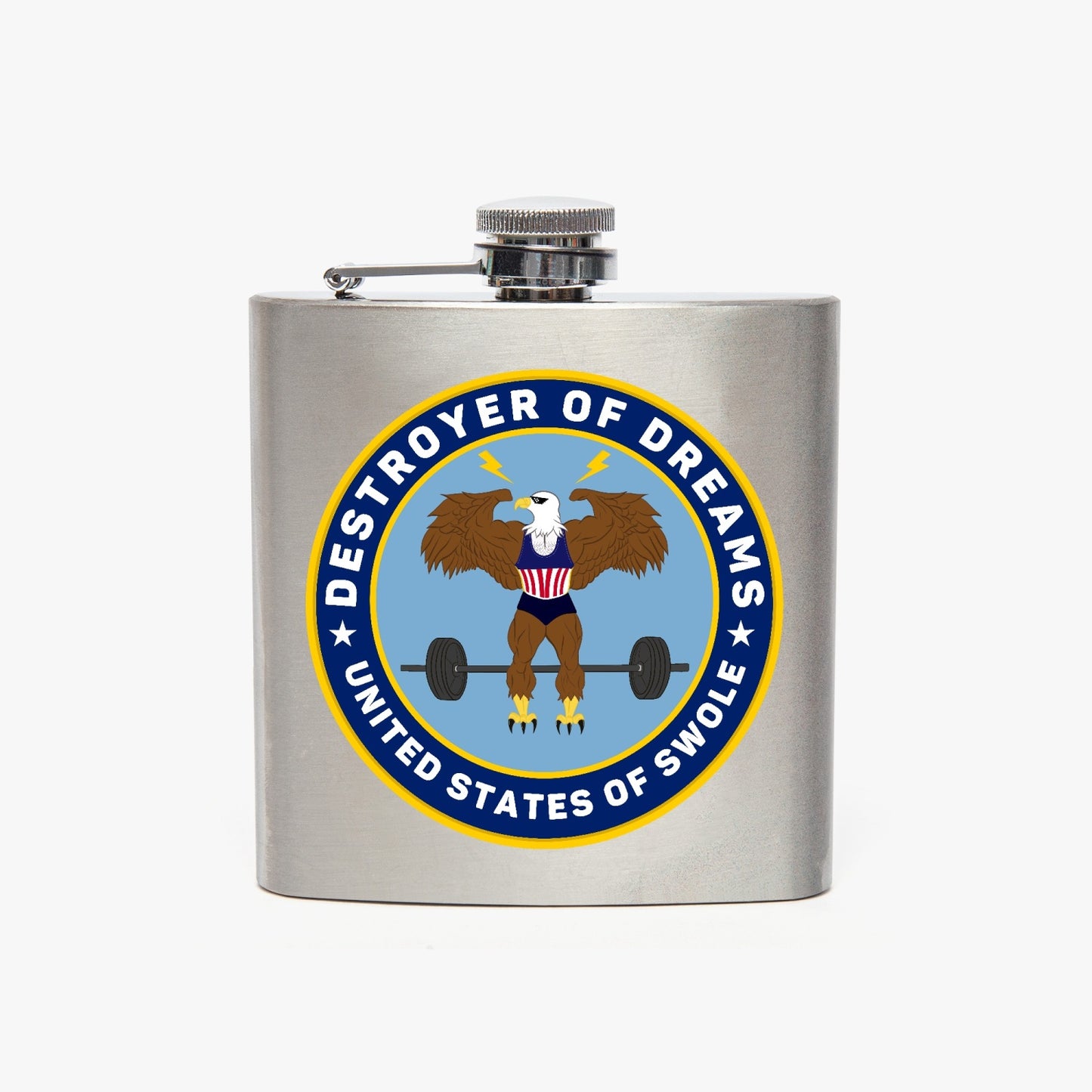 DoD 6oz Stainless Steel Hip Flask