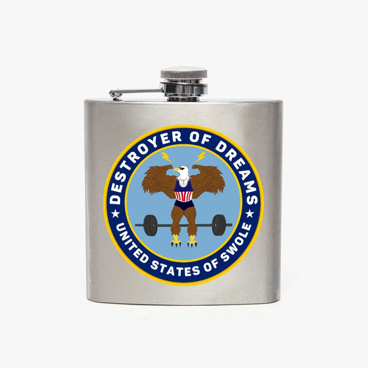 DoD 6oz Stainless Steel Hip Flask