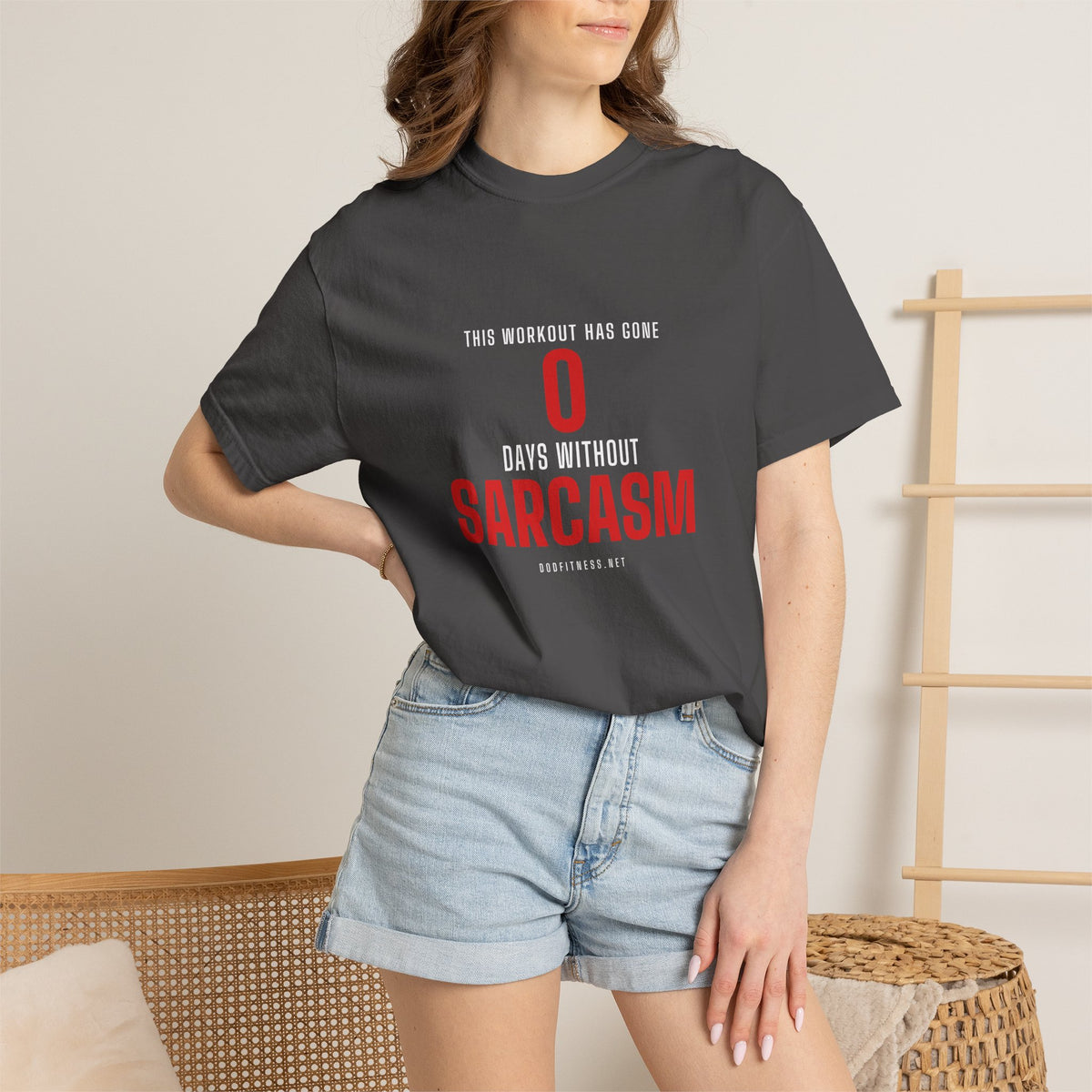 0 Days Sarcasm men's tee - funny gym shirt by DoD Fitness