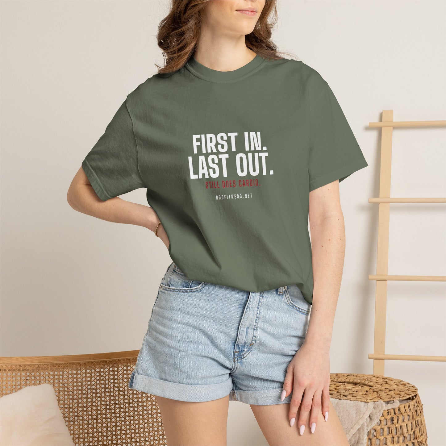 DoD Fitness - First In Last Out Men's Tee