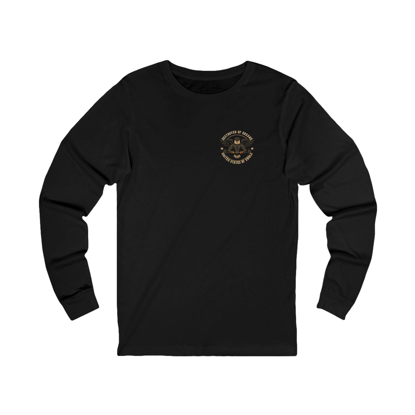 United We Serve - Military long sleeve in Black - funny gym shirt by DoD Fitness