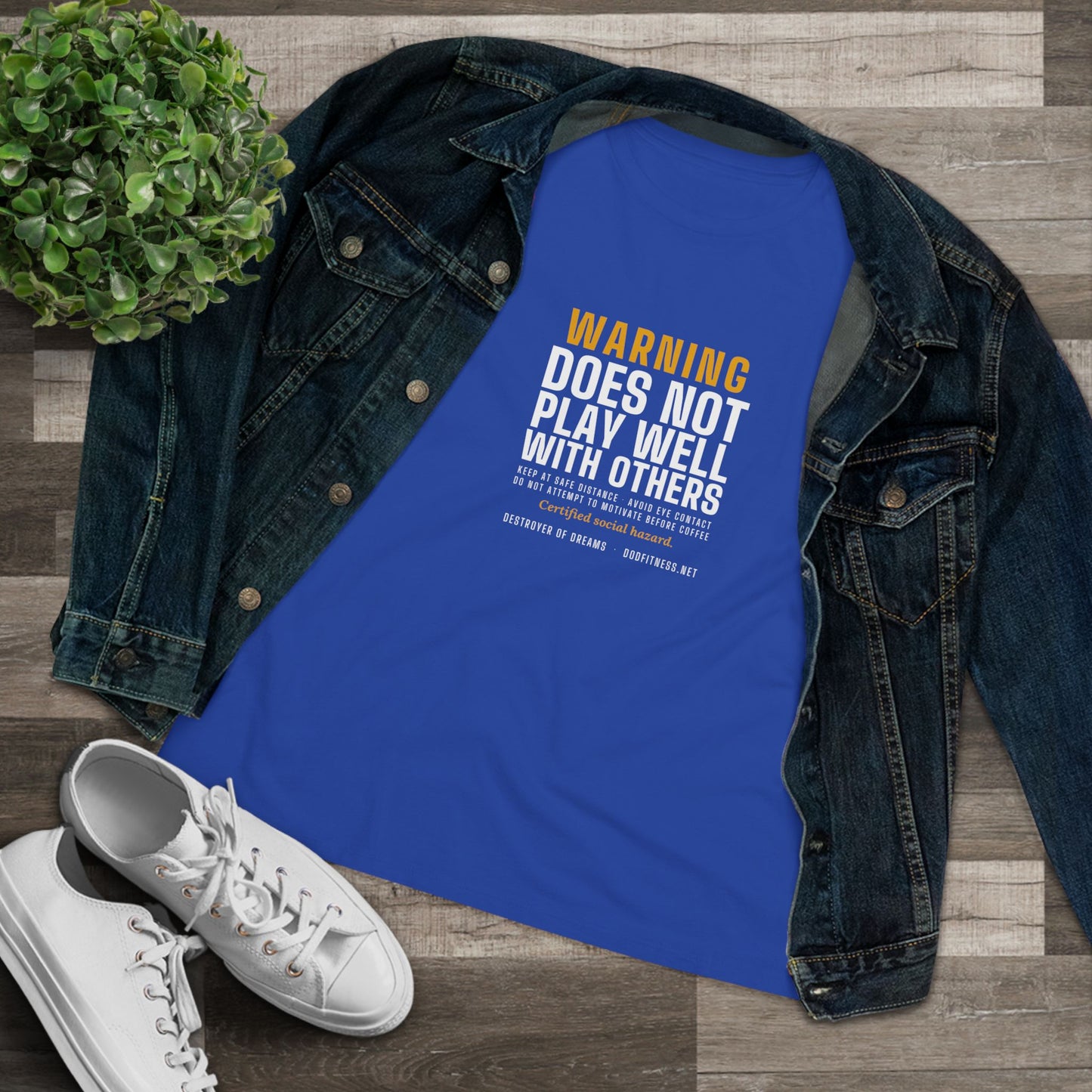 DoD Fitness - Warning Label Women's Tee