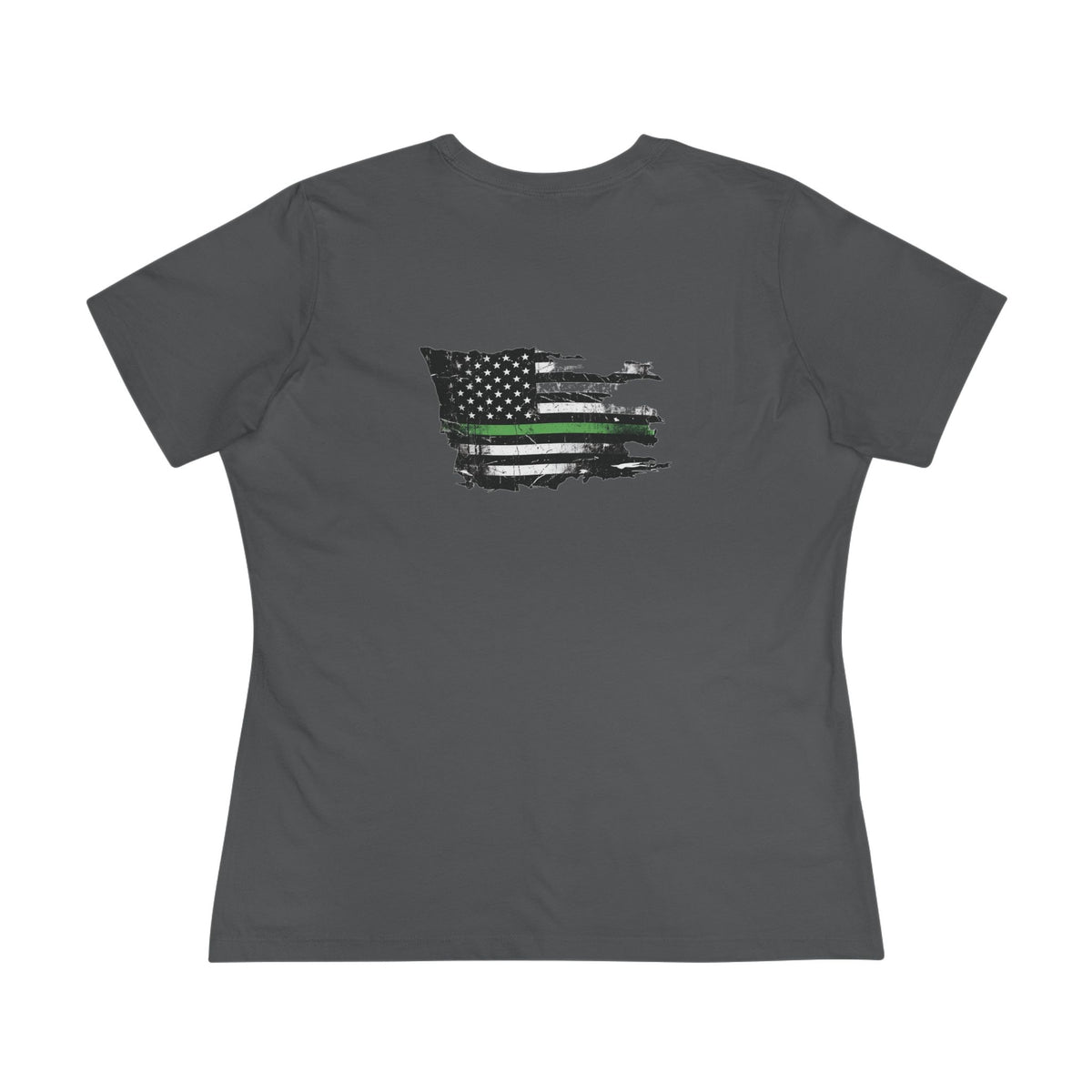 Thin Green Line women's tee - funny gym shirt by DoD Fitness