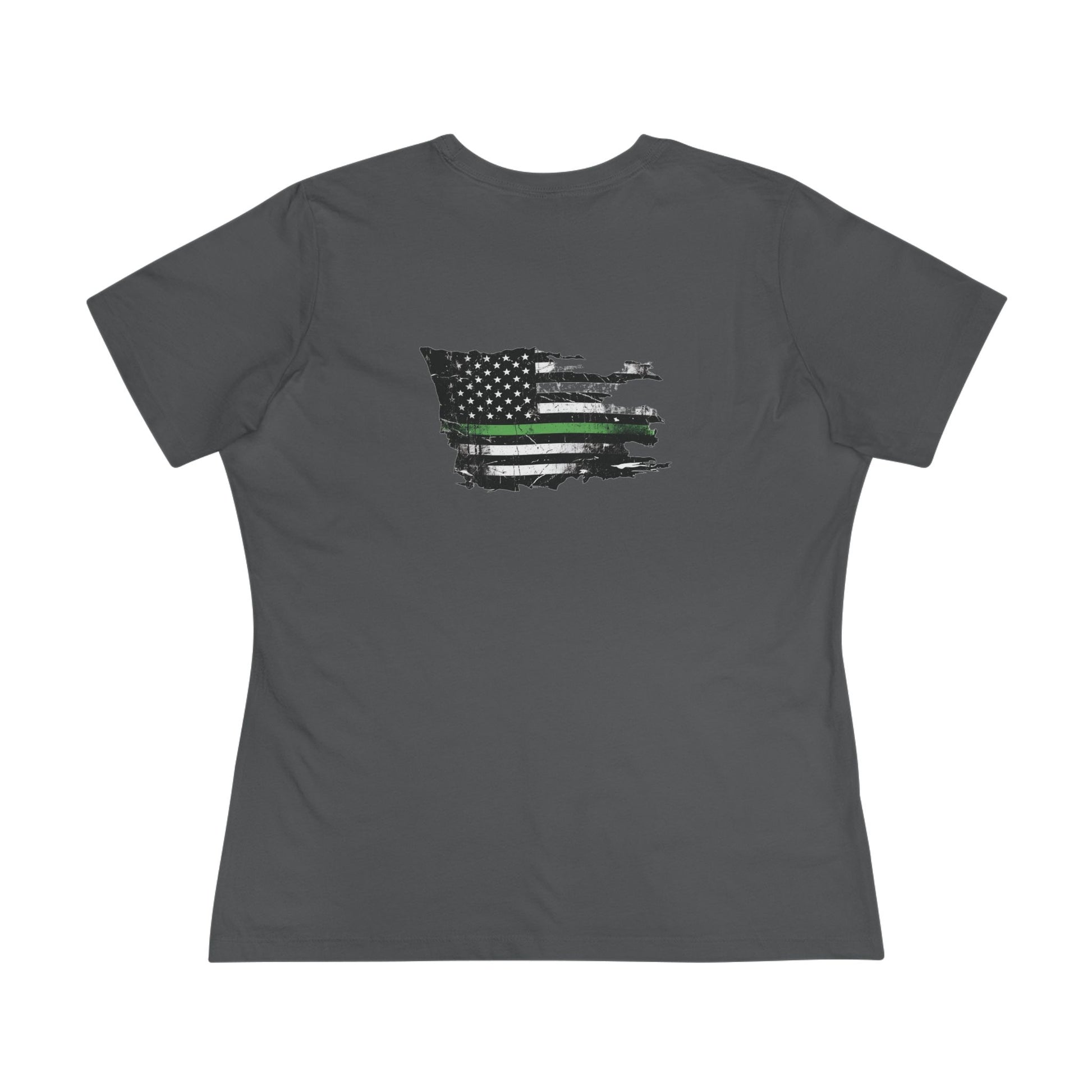 Thin Green Line women's tee - funny gym shirt by DoD Fitness