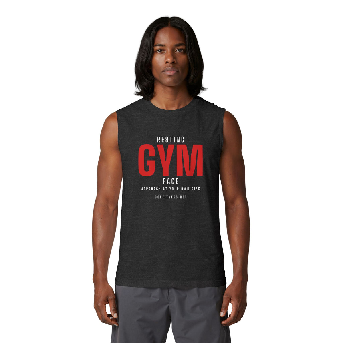 DoD Fitness - Resting Gym Face Stringer Tank