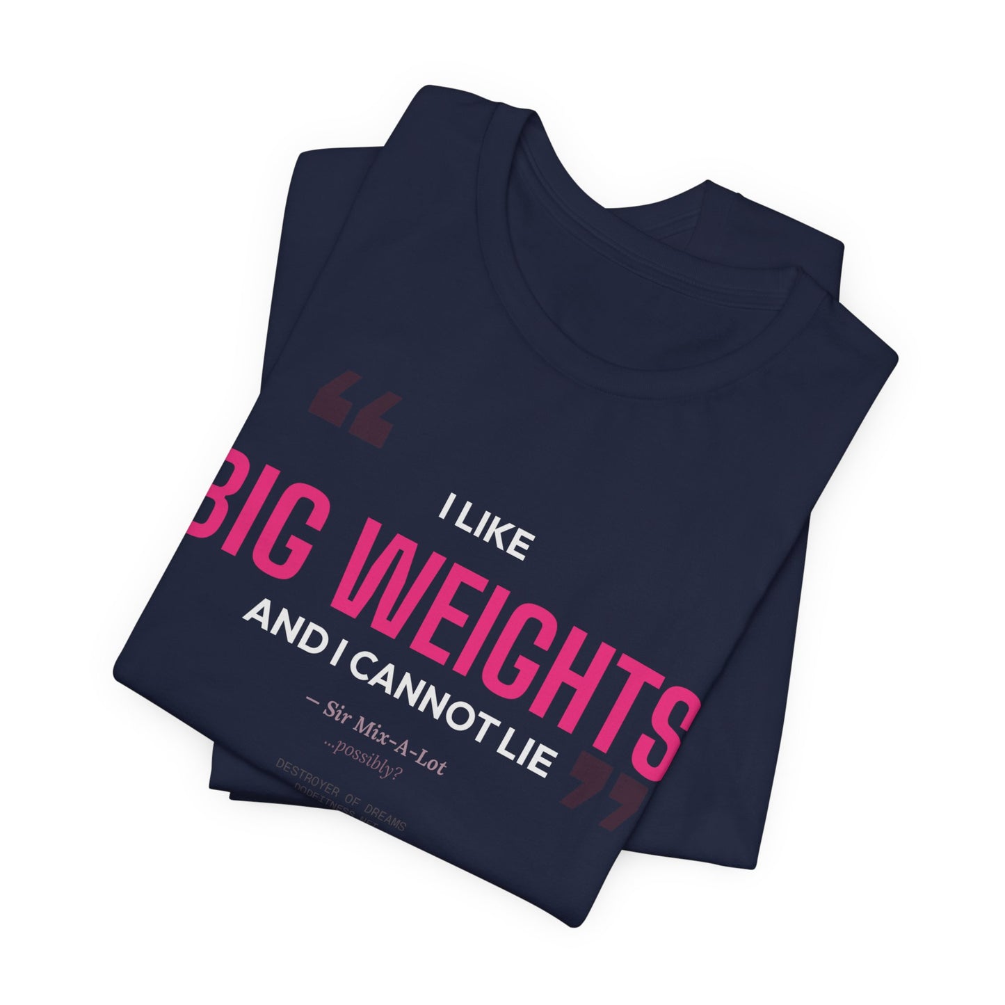 Big Weights men's tee - funny gym shirt by DoD Fitness
