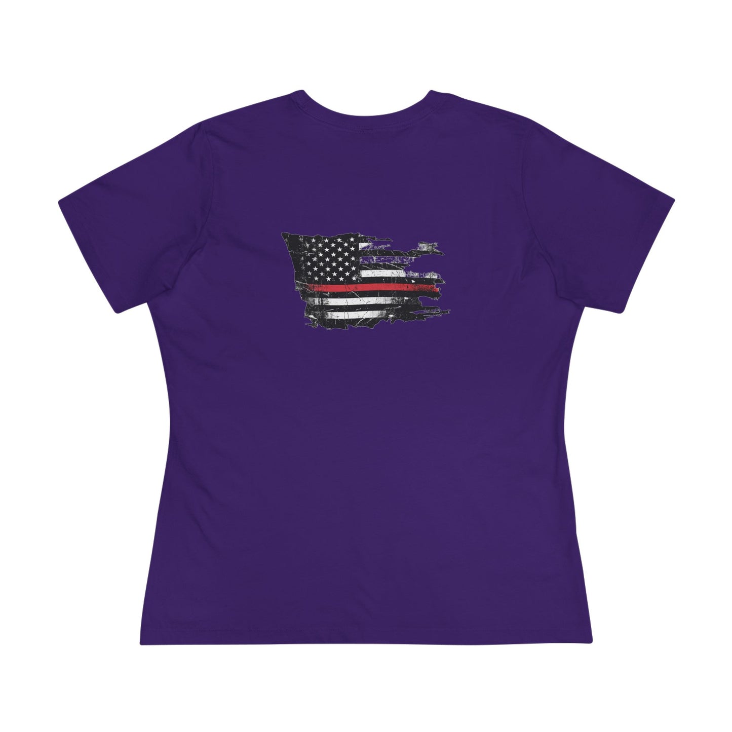 Thin Red Line women's tee - funny gym shirt by DoD Fitness