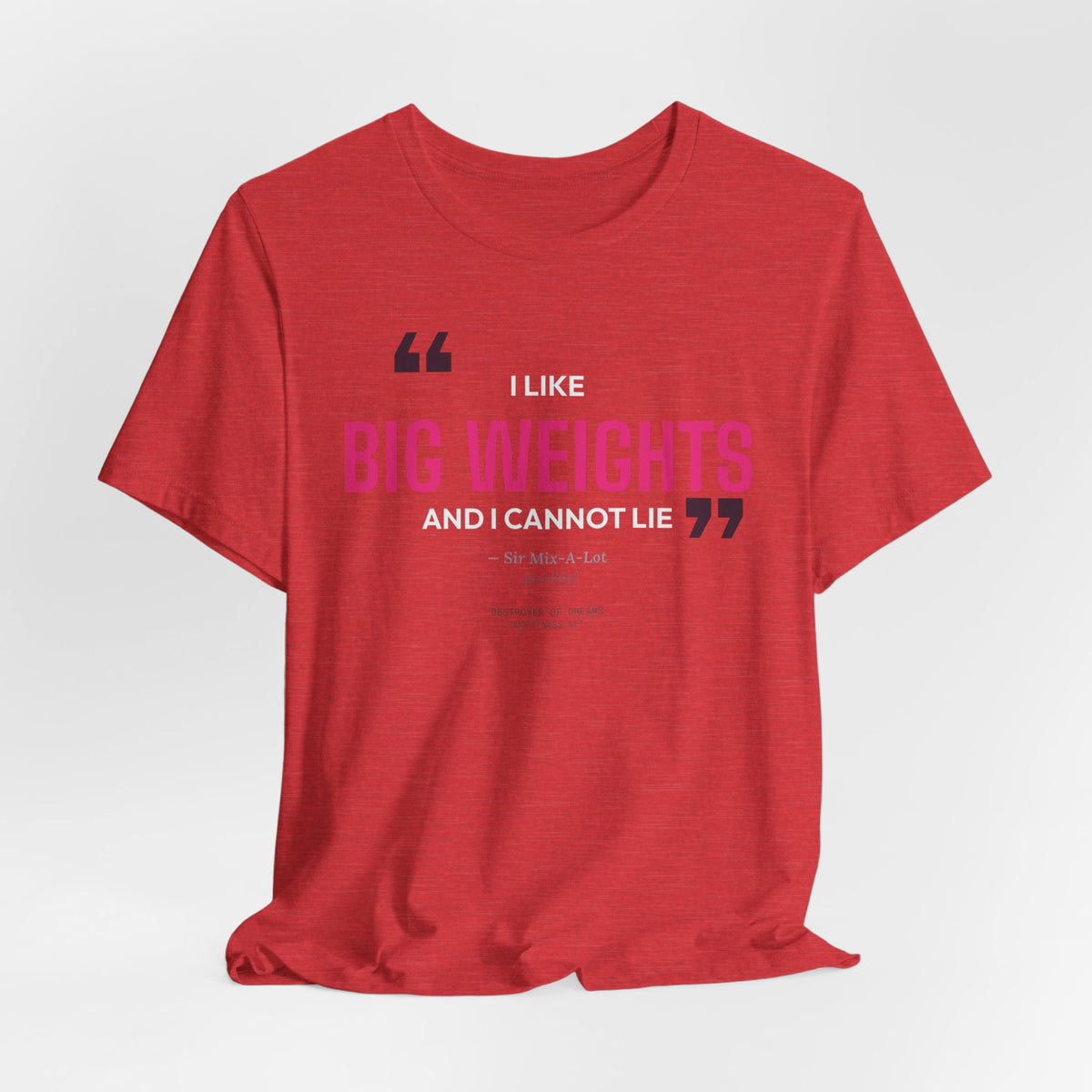 Big Weights men's tee - funny gym shirt by DoD Fitness