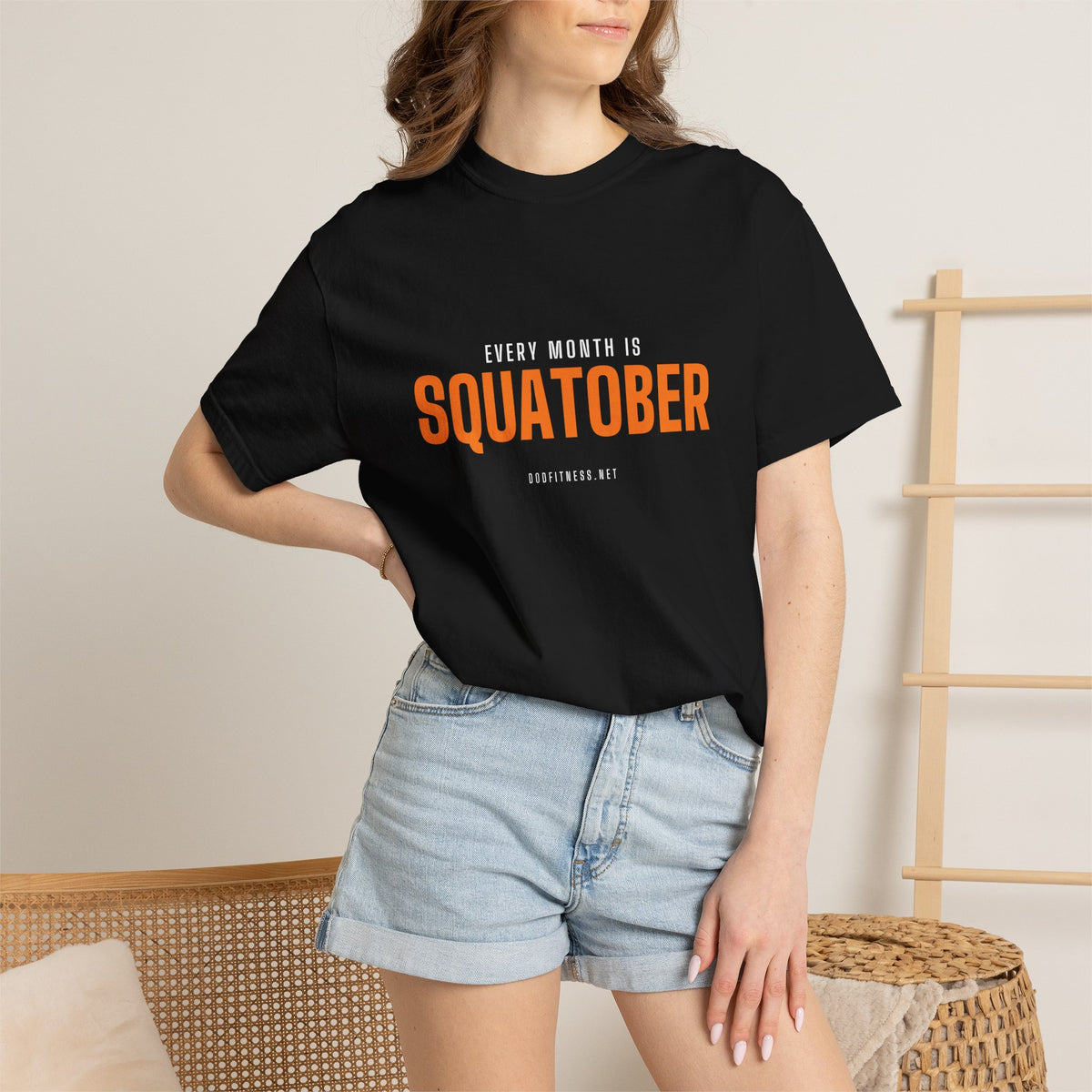 Squatober men's tee - funny gym shirt by DoD Fitness