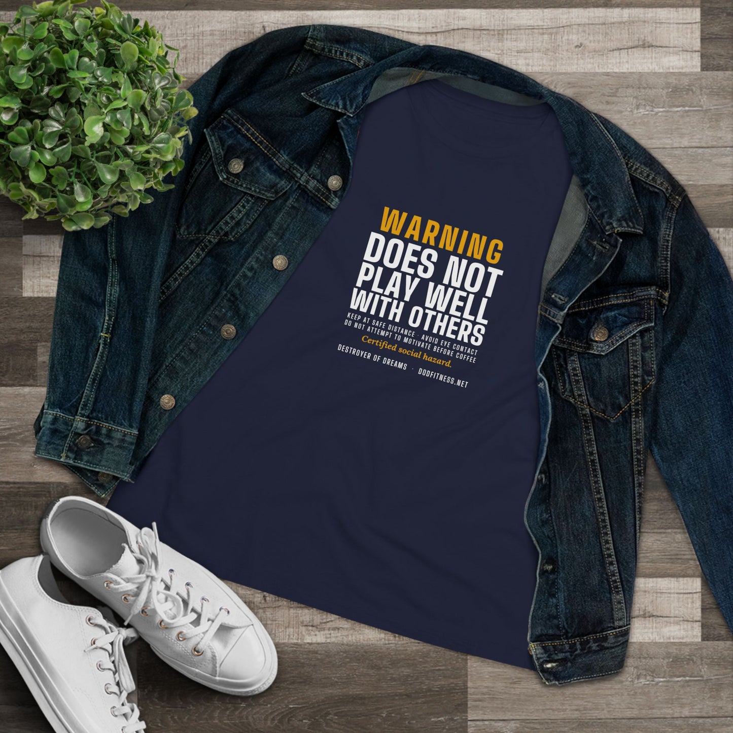 DoD Fitness - Warning Label Women's Tee