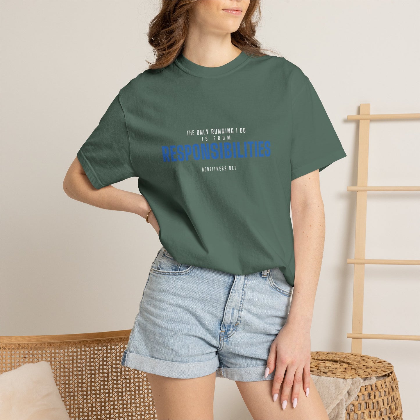 DoD Fitness - Running From Responsibilities Men's Tee