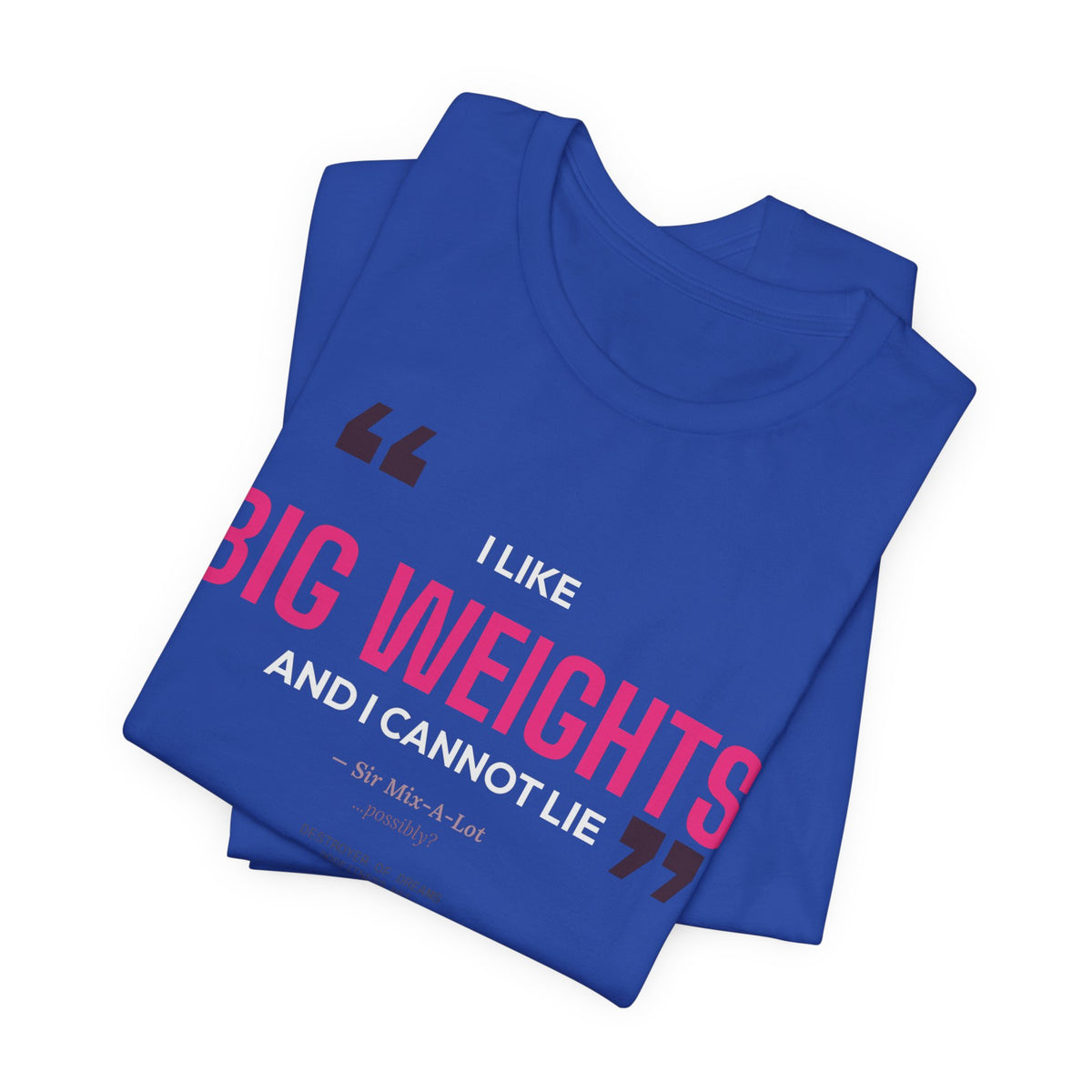 Big Weights men's tee - funny gym shirt by DoD Fitness