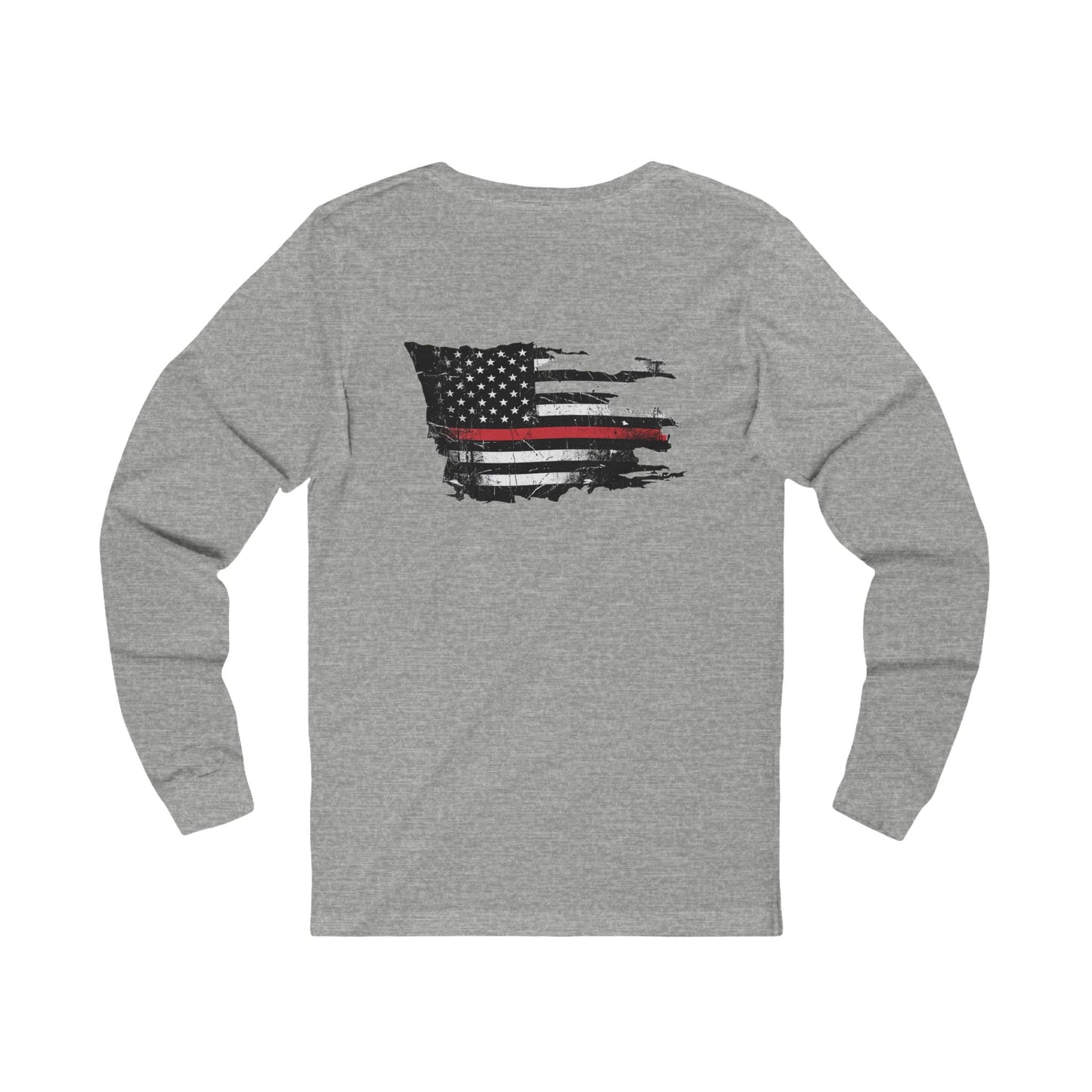 Thin Red Line long sleeve - funny gym shirt by DoD Fitness