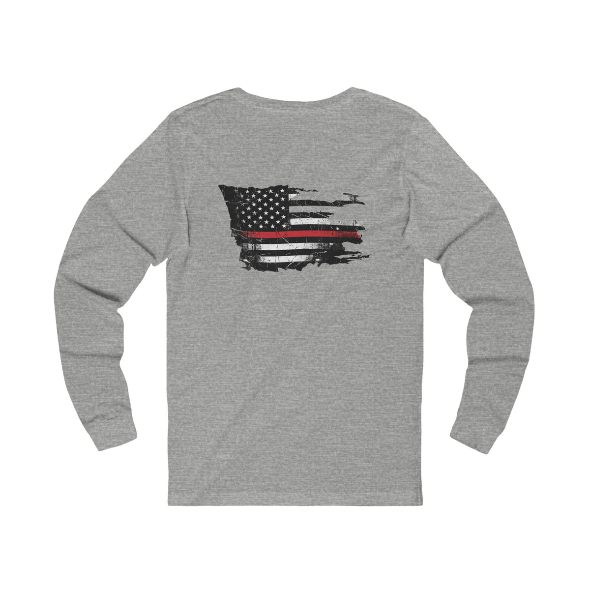 Thin Red Line long sleeve - funny gym shirt by DoD Fitness