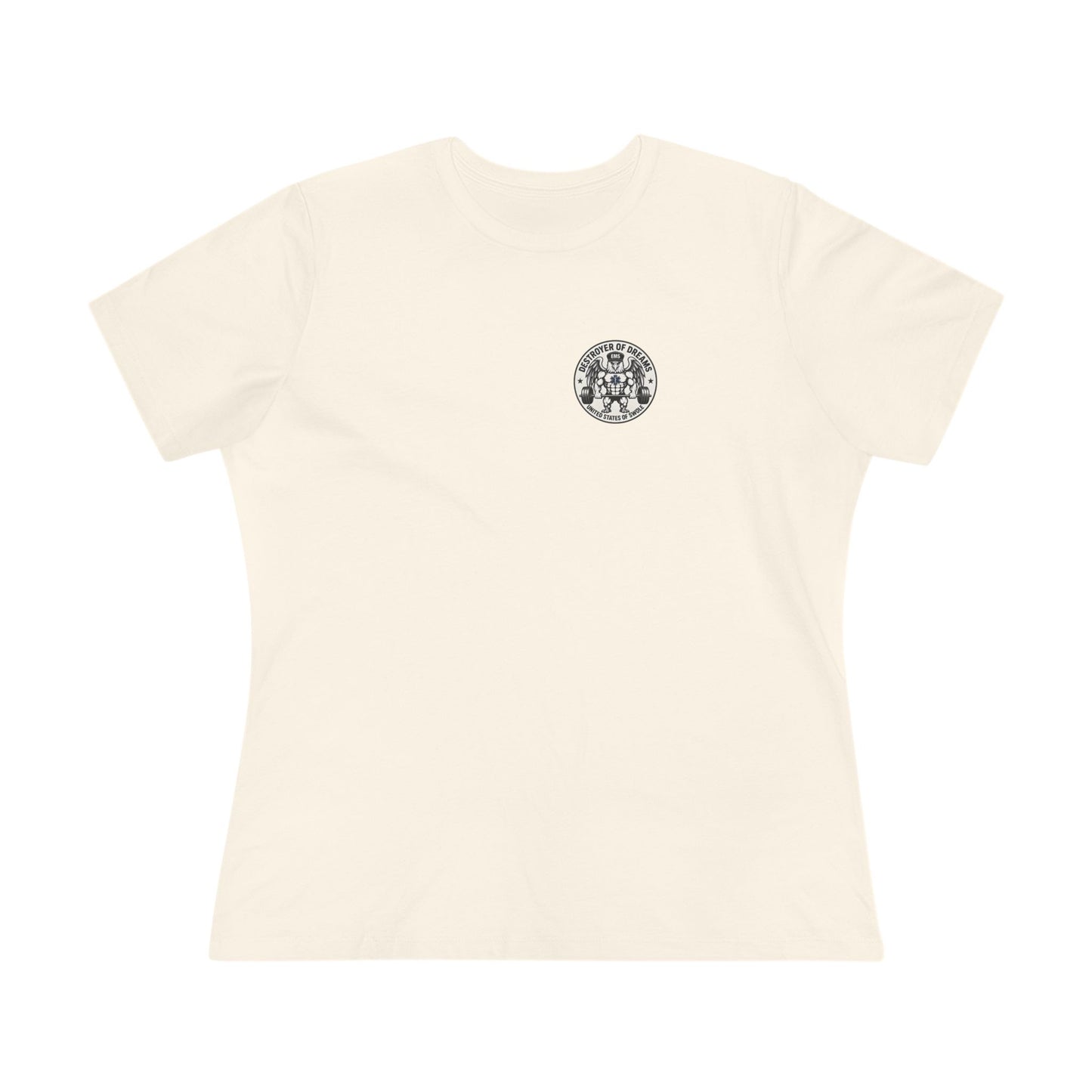 Thin Green Line women's tee in Natural - funny gym shirt by DoD Fitness