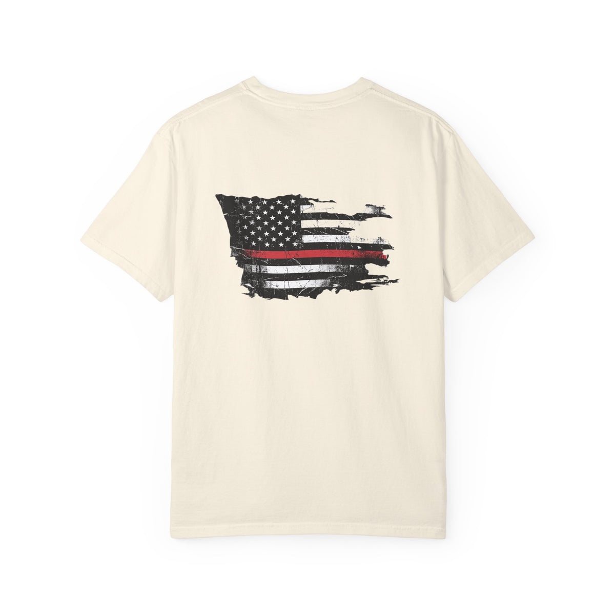 Thin Red Line men's tee - funny gym shirt by DoD Fitness