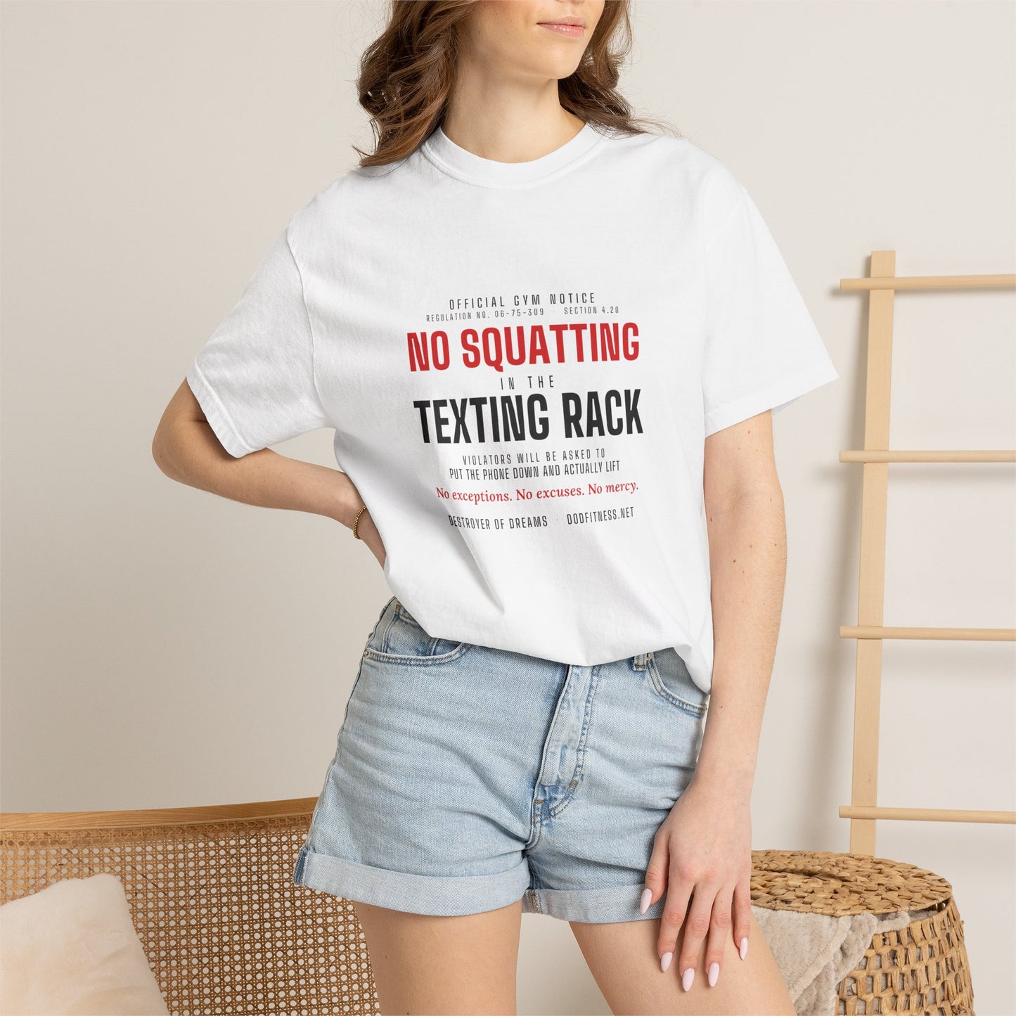 DoD Fitness - No Squatting Texting Rack Men's Tee