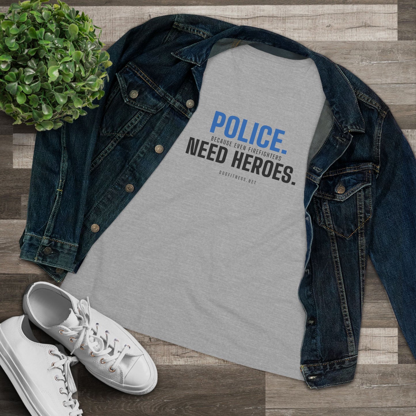 DoD Fitness - Police Need Heroes Women's Tee