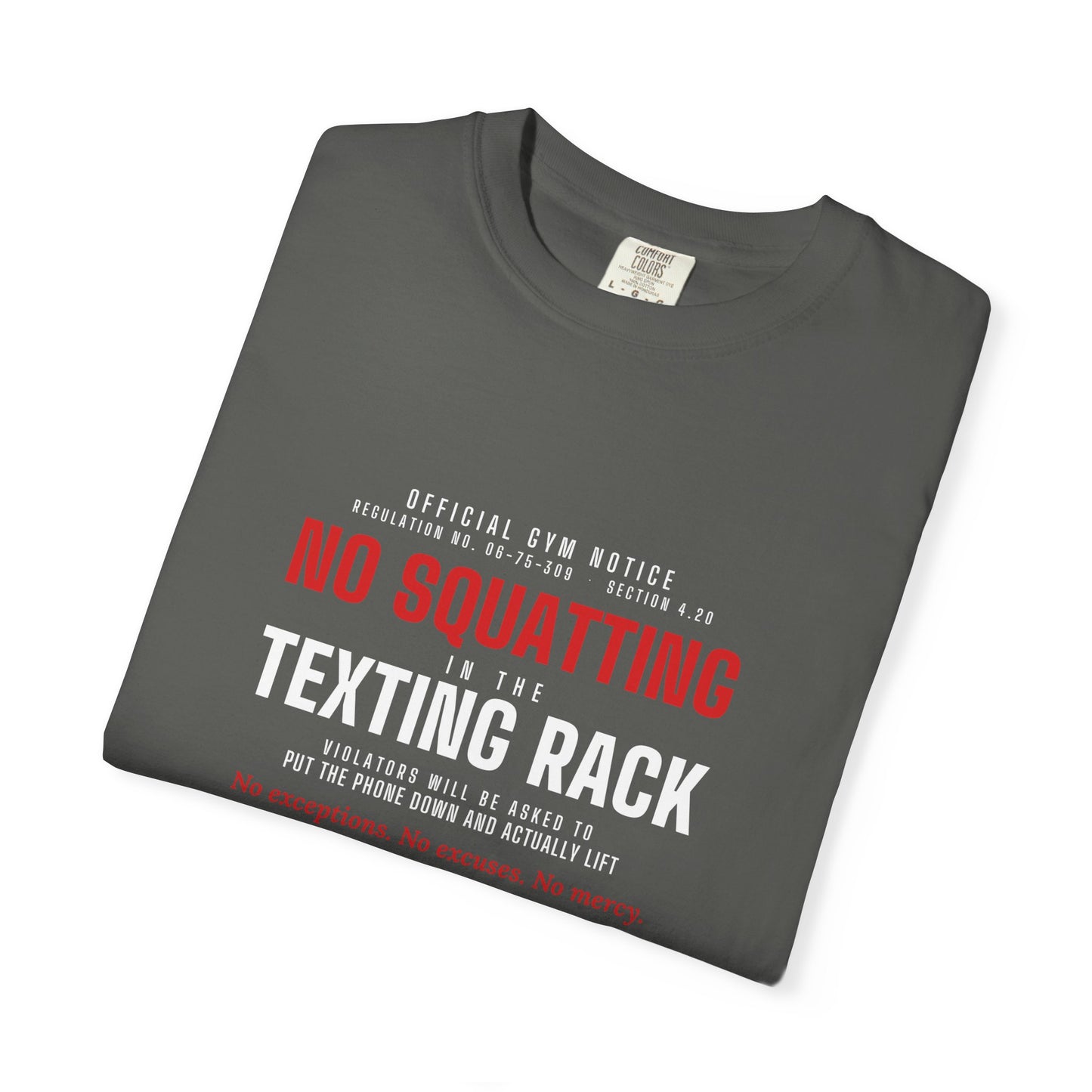 DoD Fitness - No Squatting Texting Rack Men's Tee
