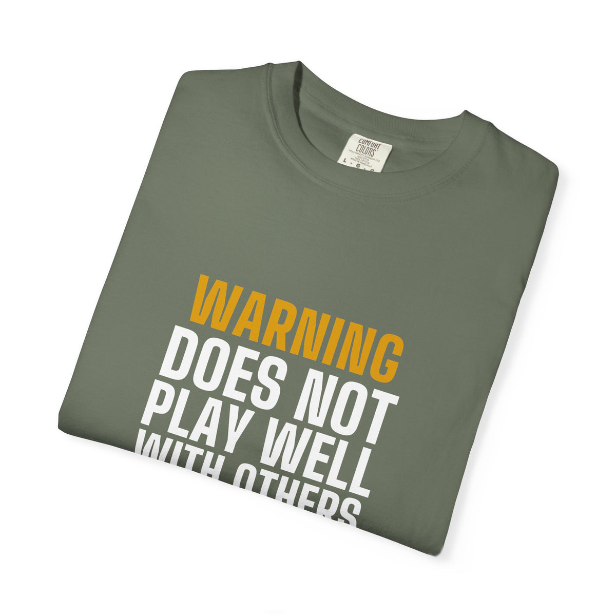 Warning Label men's tee - funny gym shirt by DoD Fitness