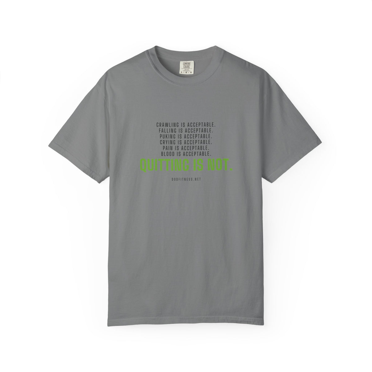 DoD Fitness - Quitting Is Not Men's Tee