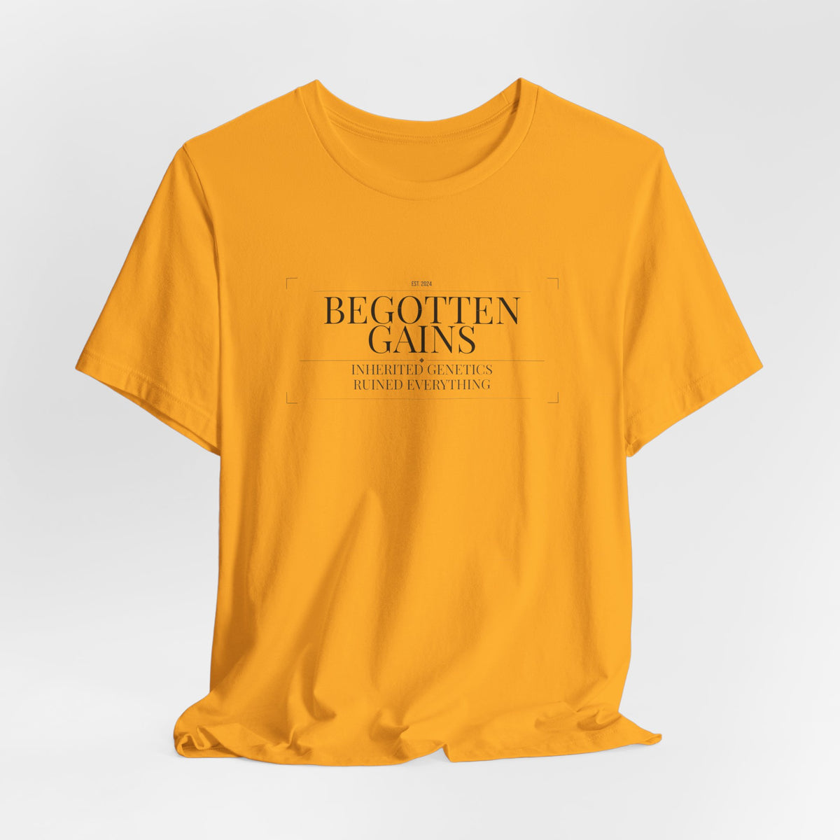 Begotten Gains - Iron Devotion men's tee - funny gym shirt by DoD Fitness